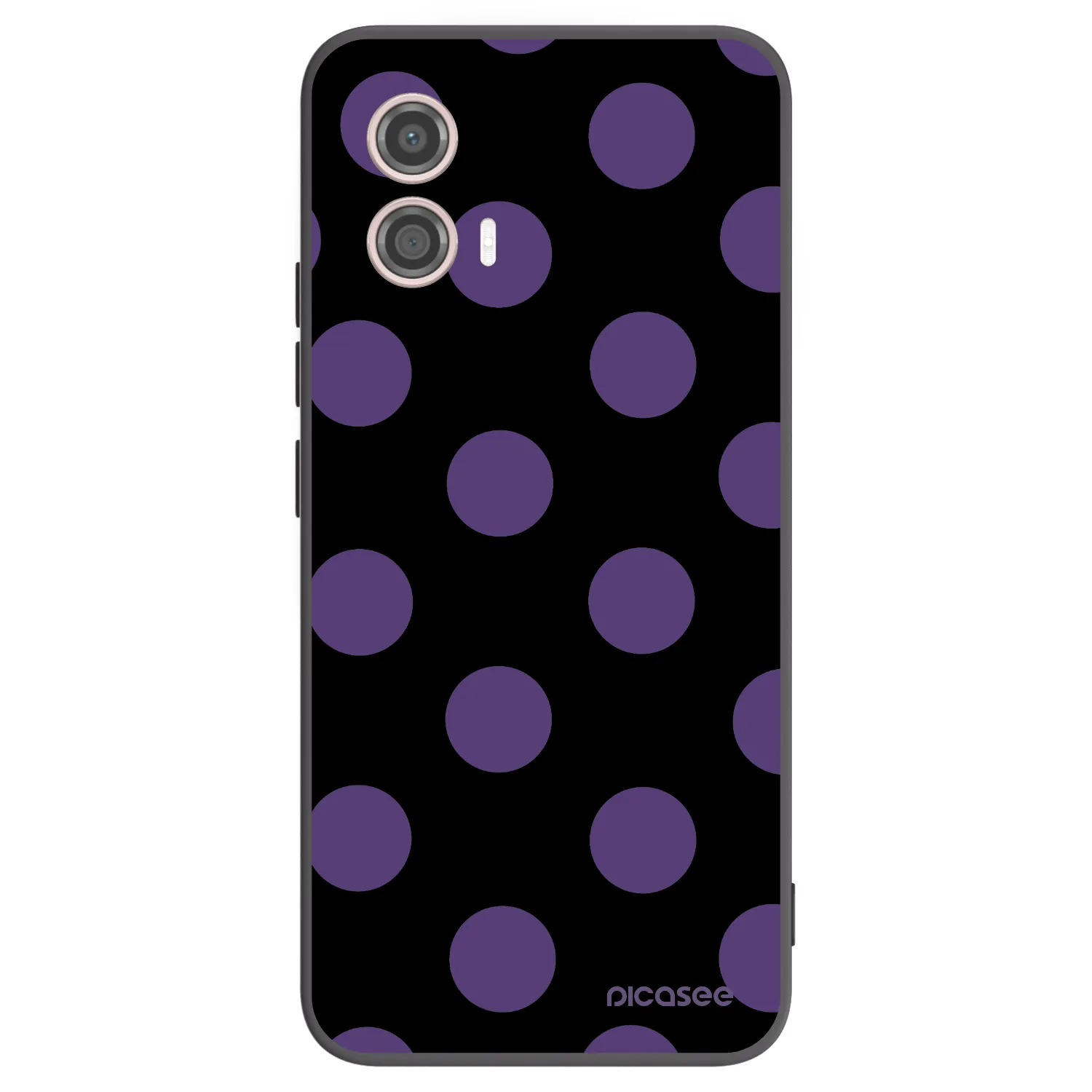 Picasee husă neagră din silicon pentru Motorola Moto G53 5G - Big flickers