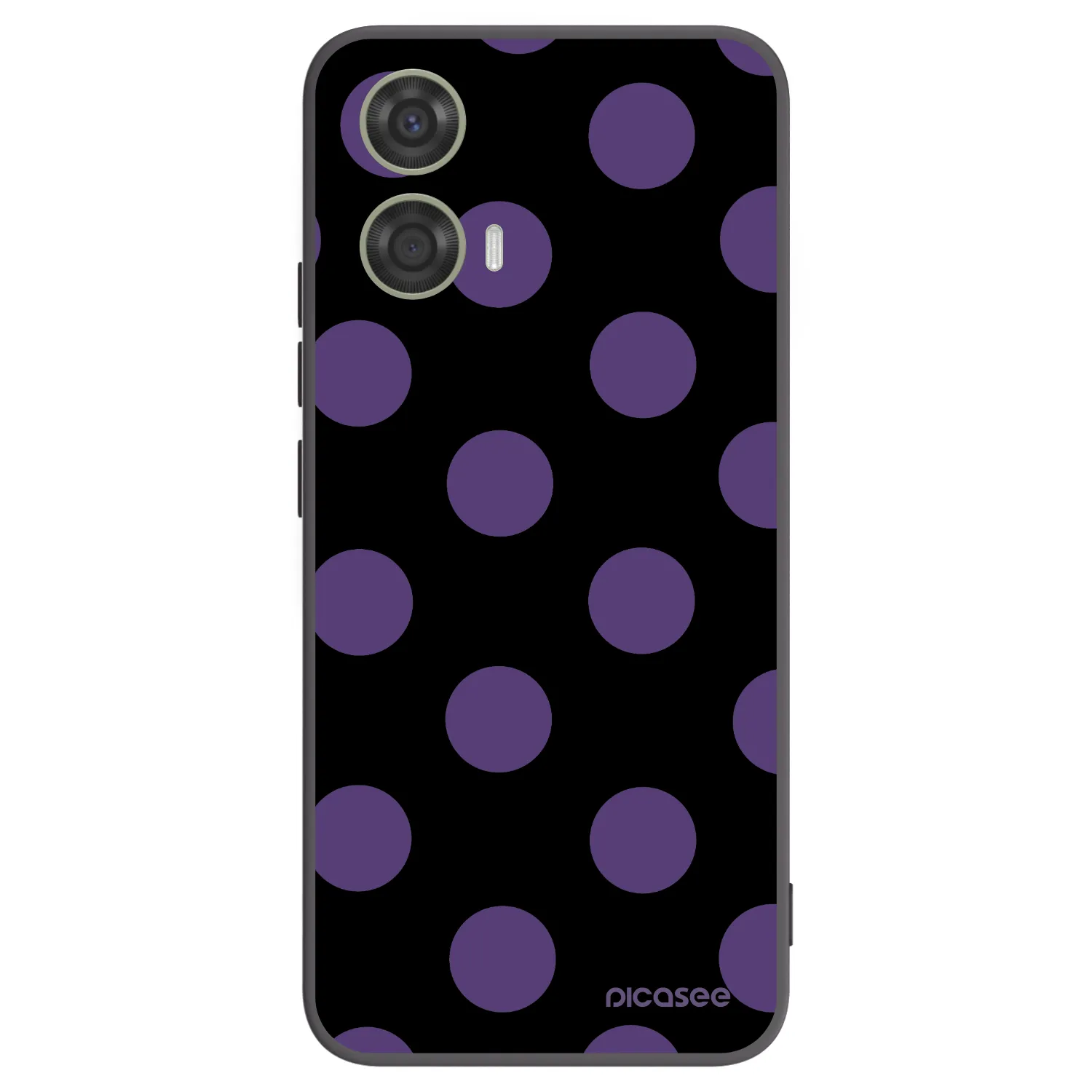 Picasee husă neagră din silicon pentru Motorola Moto G24 - Big flickers