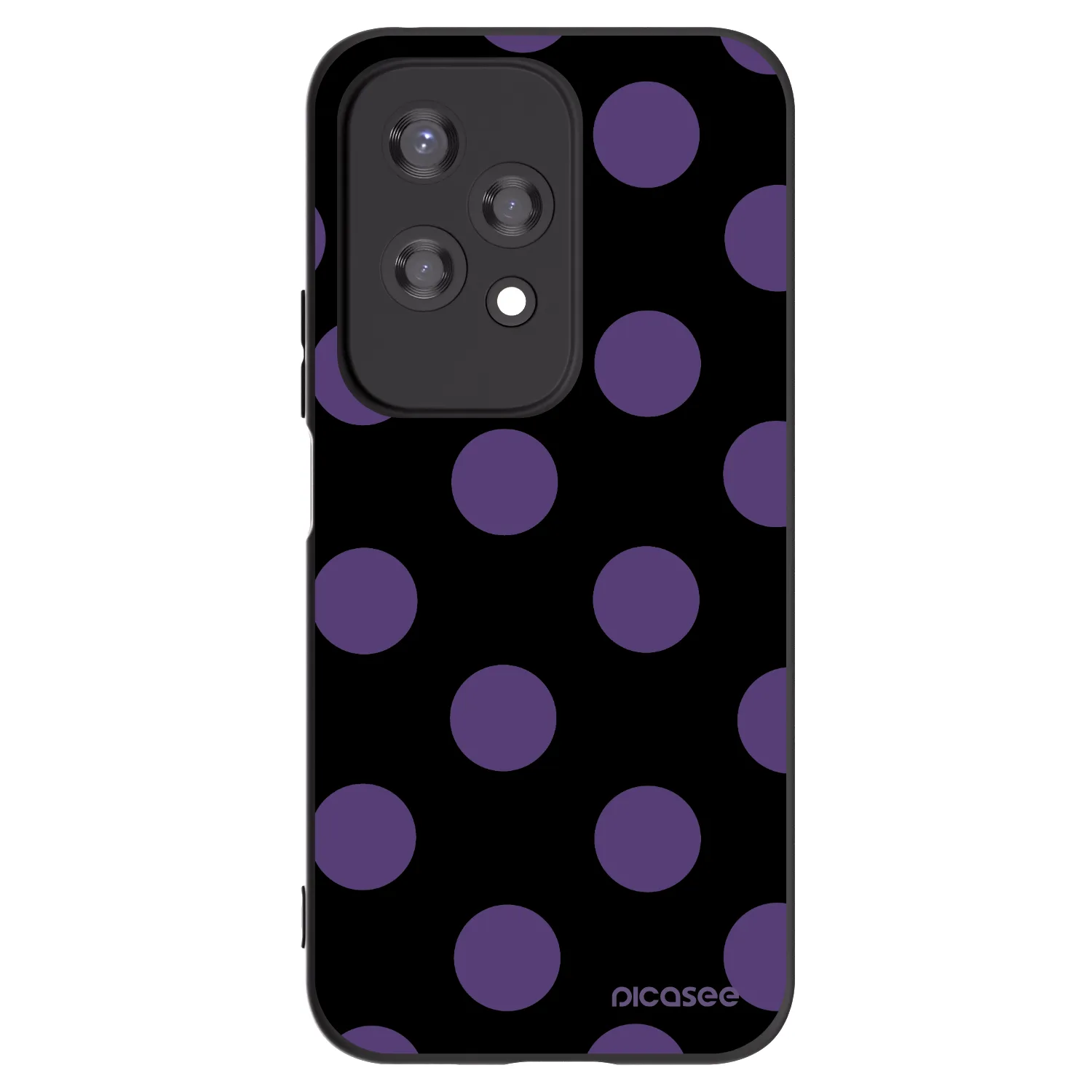 Picasee husă neagră din silicon pentru Honor 200 Lite - Big flickers