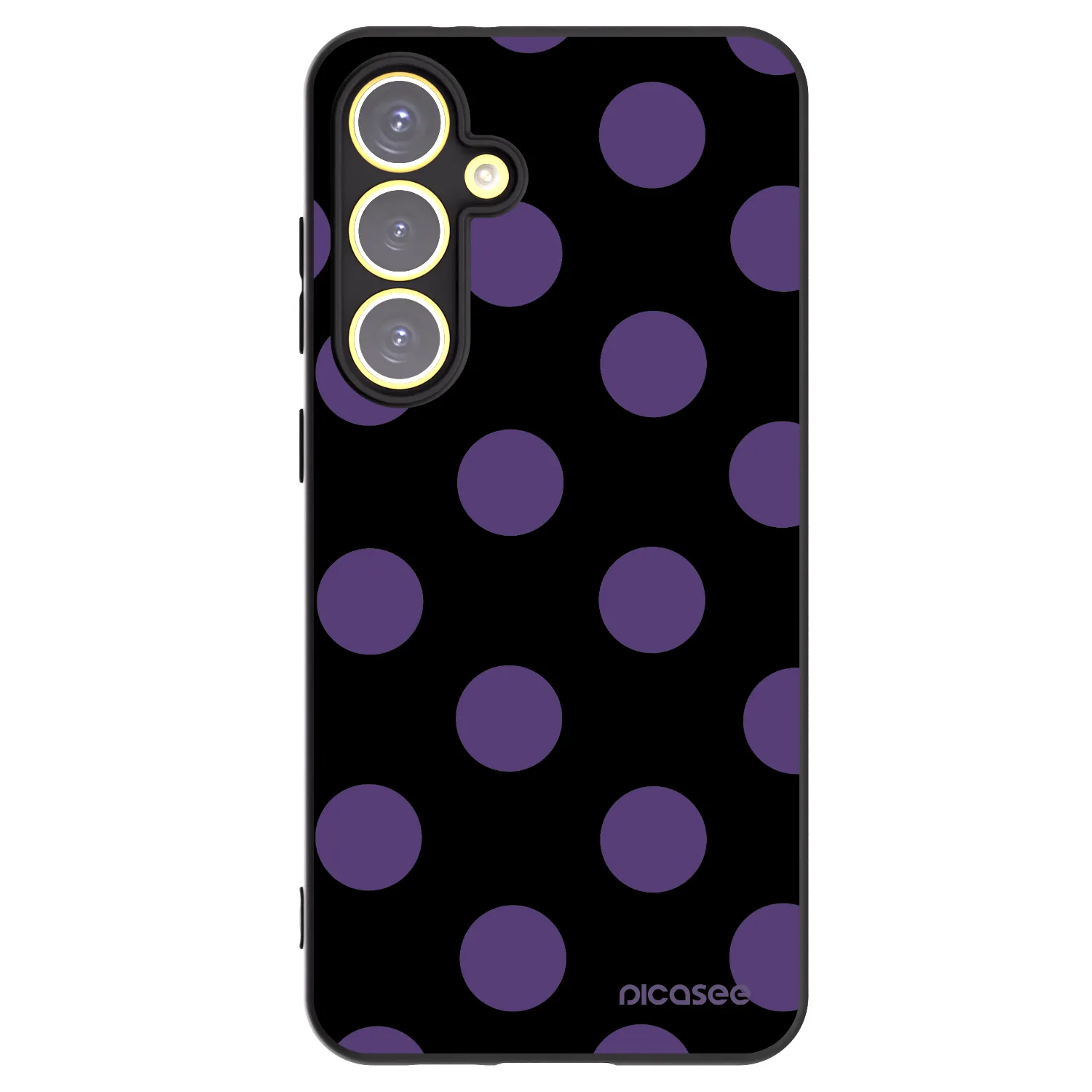 Picasee husă neagră din silicon pentru Samsung Galaxy S24 FE S721B - Big flickers