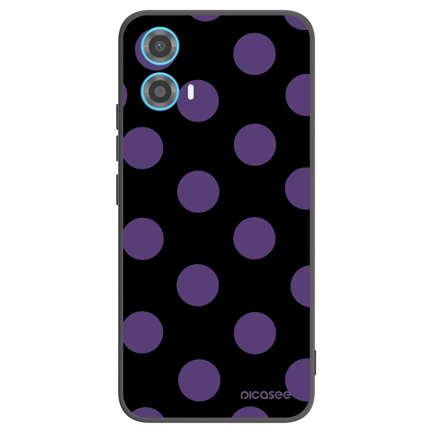 Picasee husă neagră din silicon pentru Motorola Moto G34 5G - Big flickers