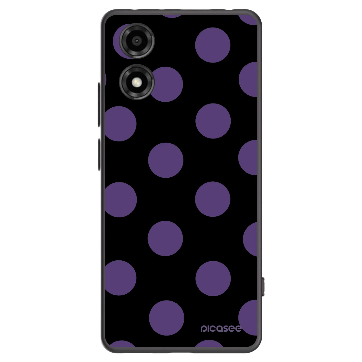 Picasee husă neagră din silicon pentru Motorola Moto E14 - Big flickers