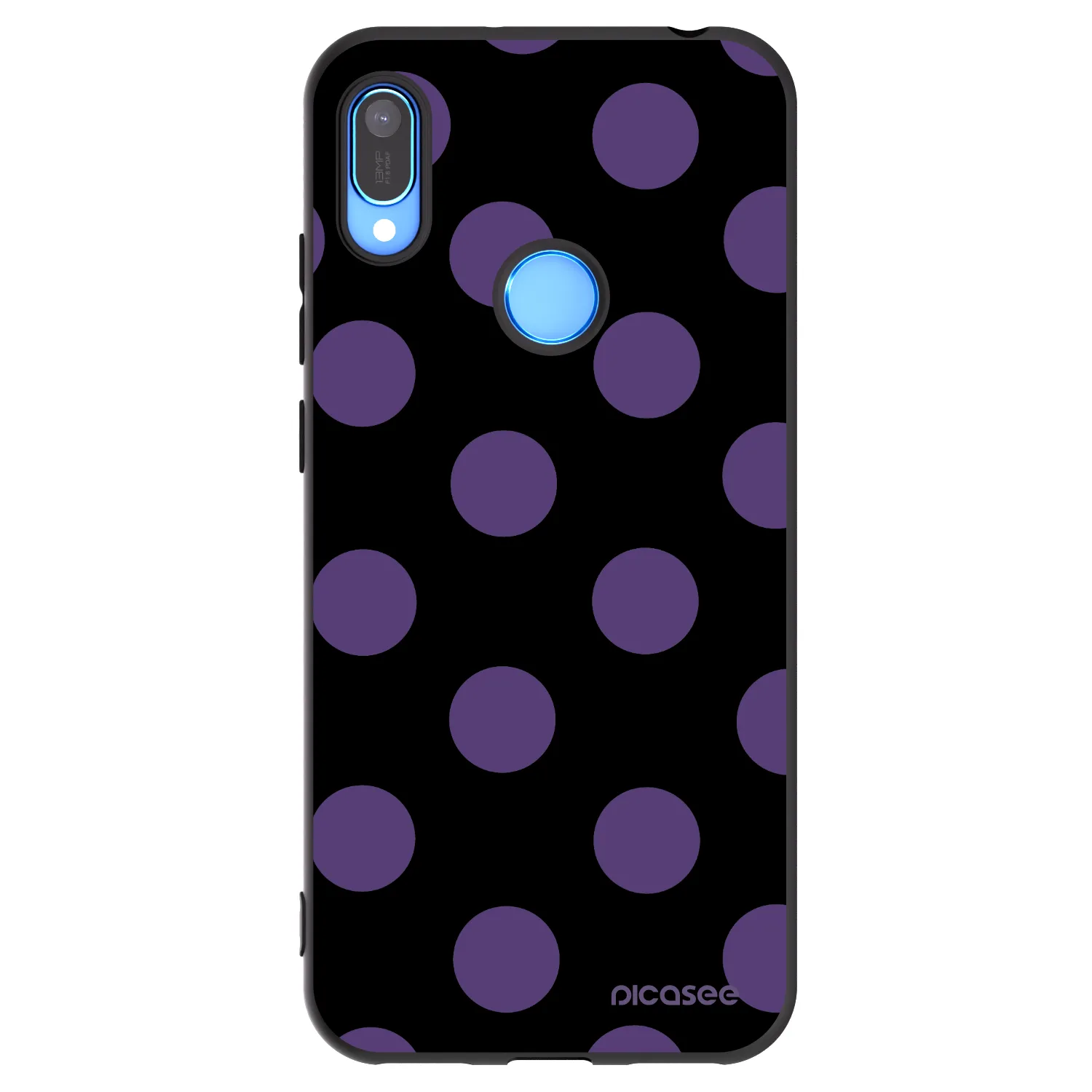 Picasee husă neagră din silicon pentru Huawei Y6 2019 - Big flickers