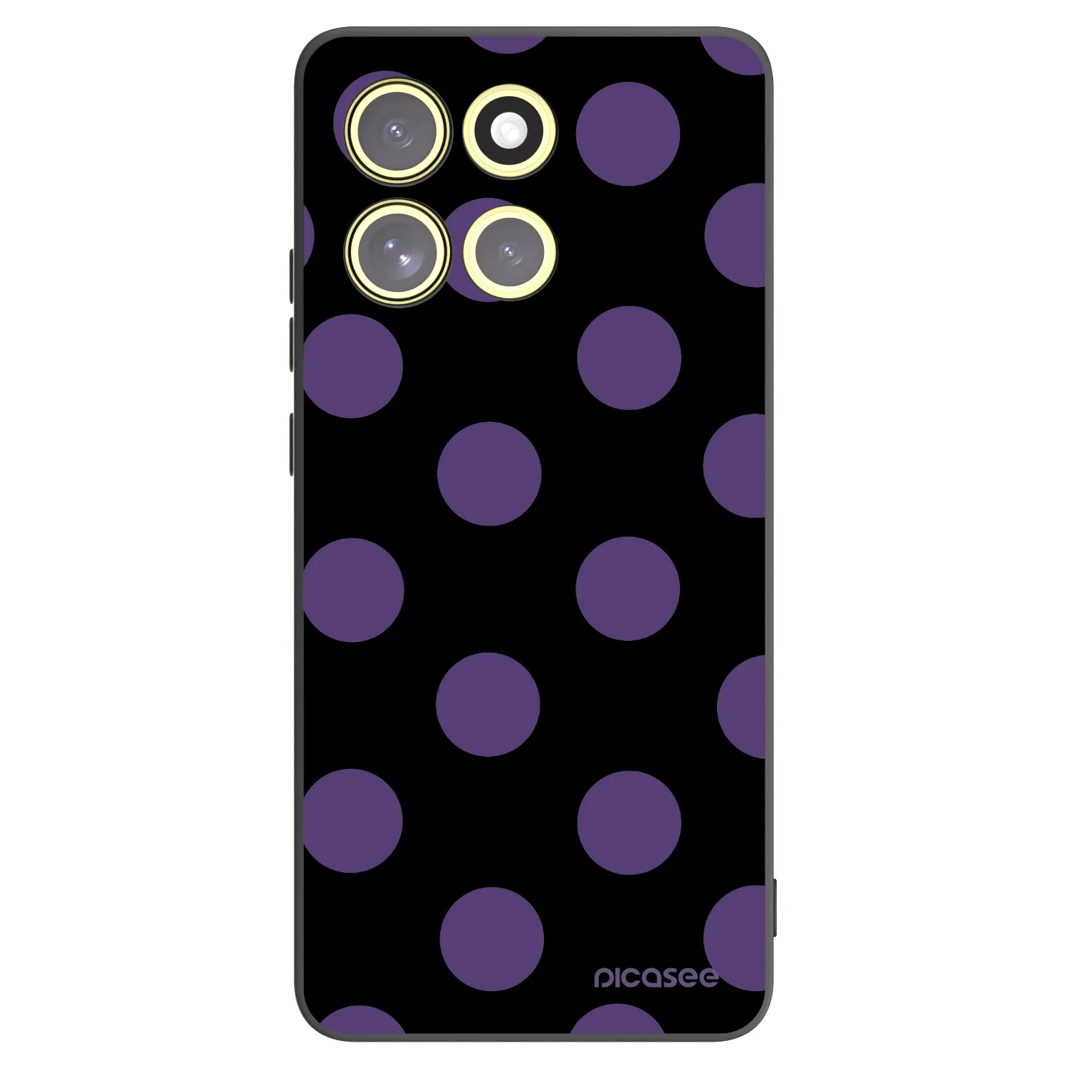 Picasee husă neagră din silicon pentru Motorola Moto G86 5G - Big flickers