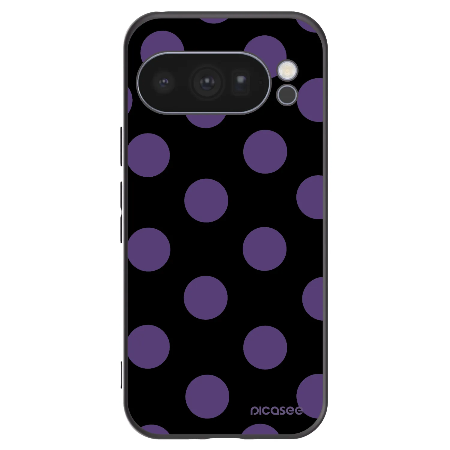 Picasee husă neagră din silicon pentru Google Pixel 10 Pro - Big flickers