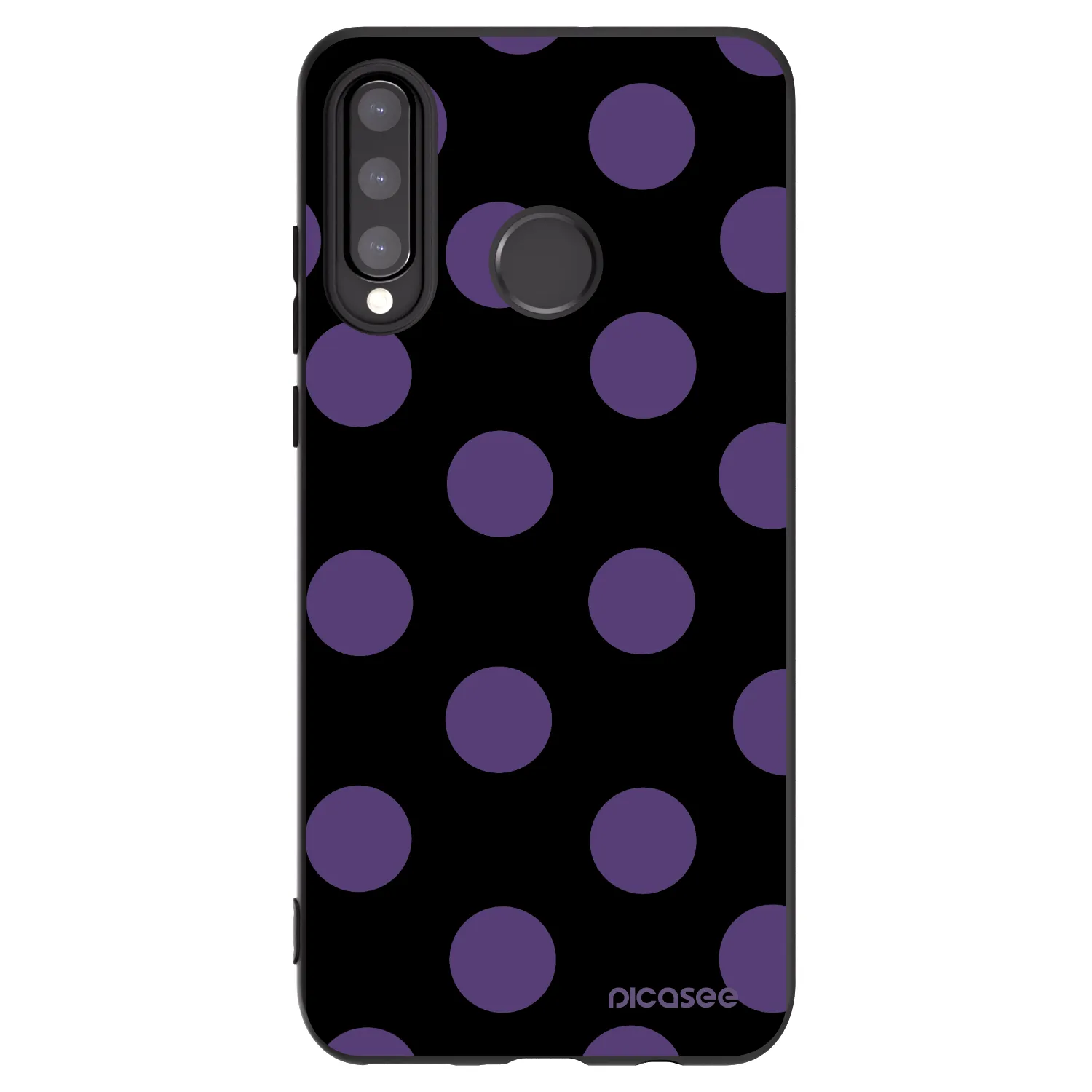 Picasee husă neagră din silicon pentru Huawei P30 Lite - Big flickers