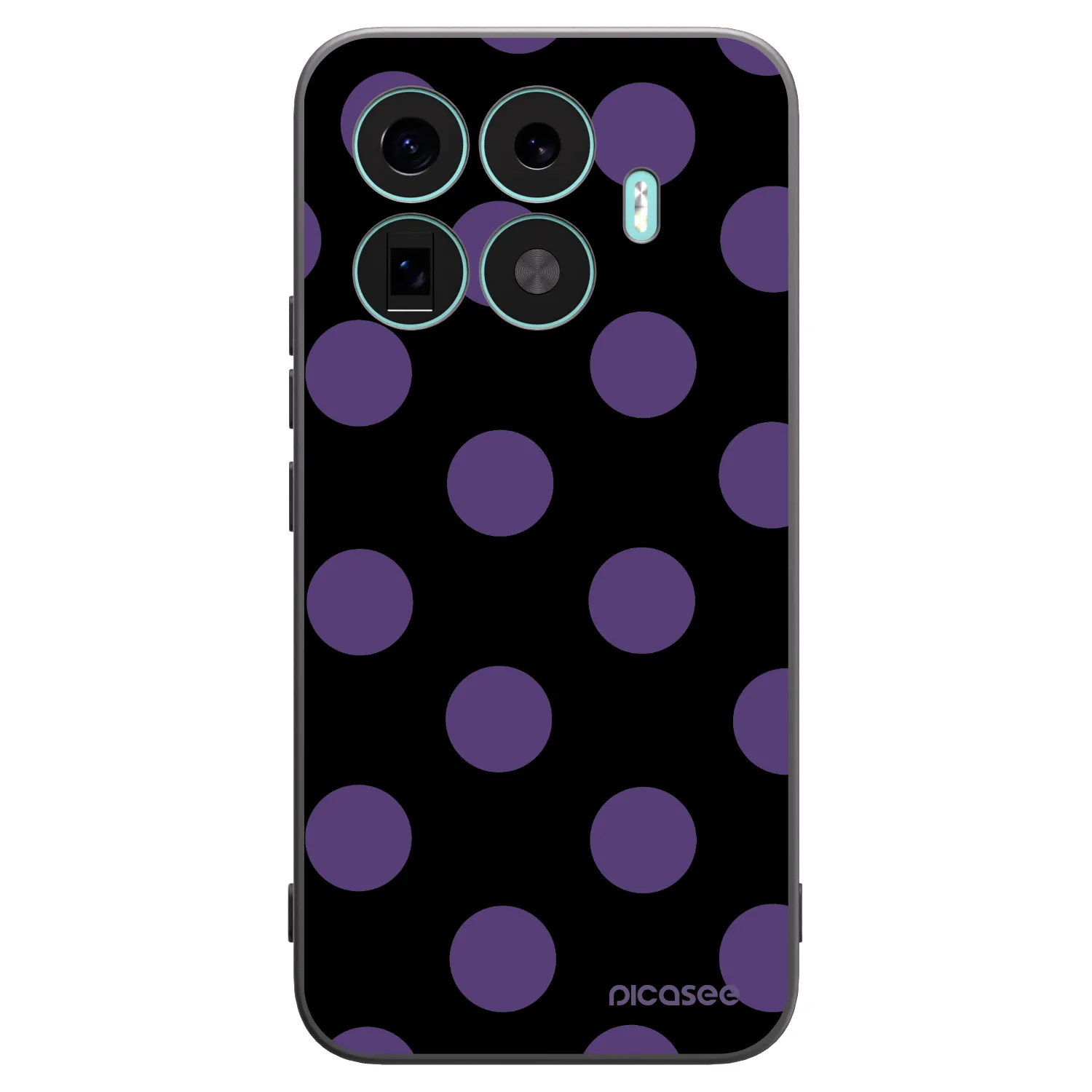 Picasee husă neagră din silicon pentru Xiaomi 17T Pro - Big flickers