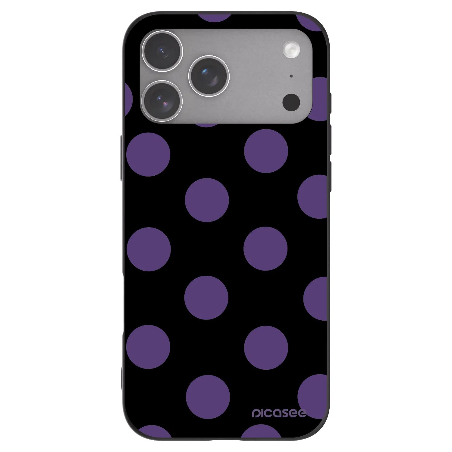 Picasee husă neagră din silicon pentru Apple iPhone 18 Pro Max - Big flickers