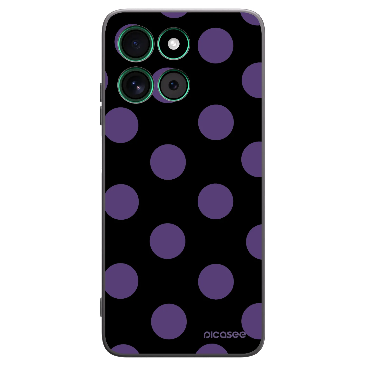 Picasee husă neagră din silicon pentru Motorola Moto G57 Power - Big flickers