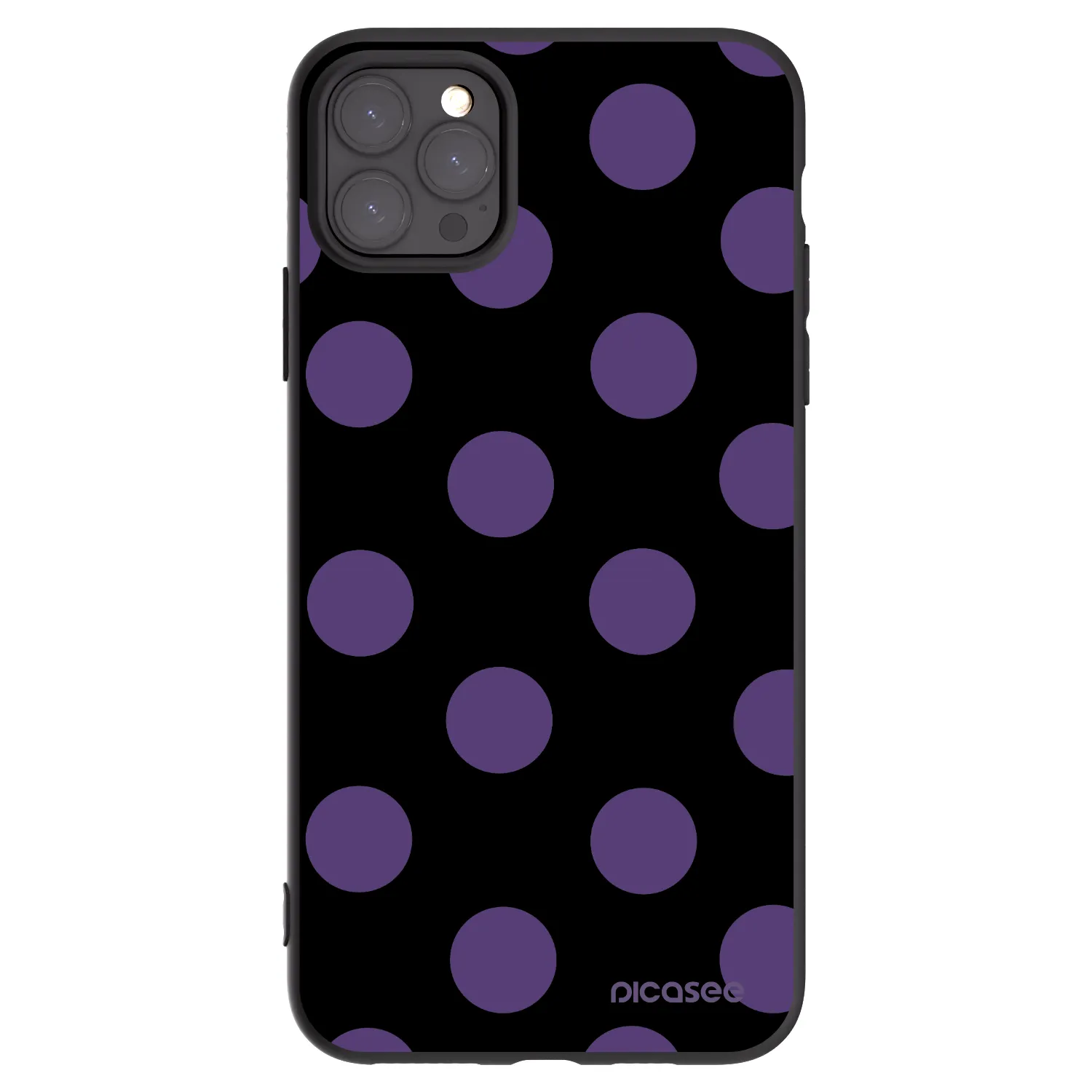 Picasee husă neagră din silicon pentru Apple iPhone 11 Pro Max - Big flickers