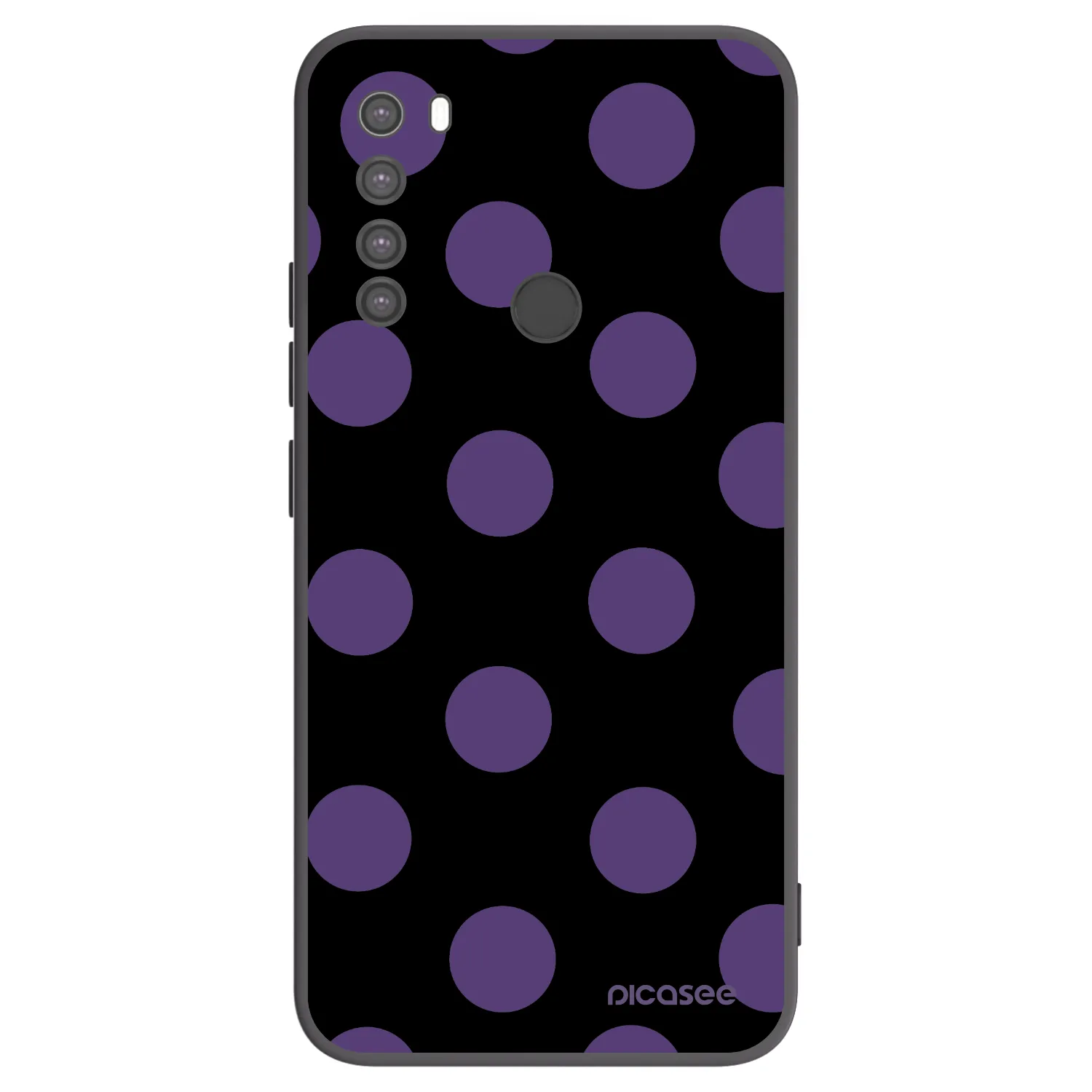 Picasee husă neagră din silicon pentru Xiaomi Redmi Note 8 - Big flickers