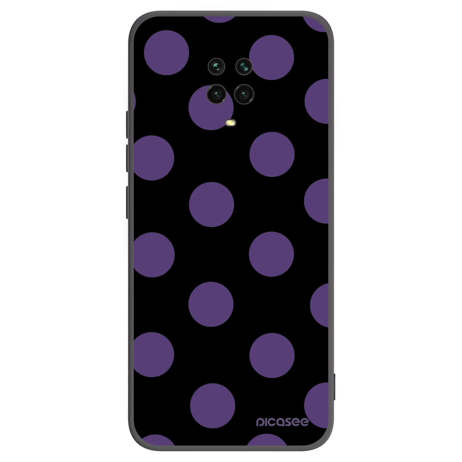 Picasee husă neagră din silicon pentru Xiaomi Redmi Note 9S - Big flickers
