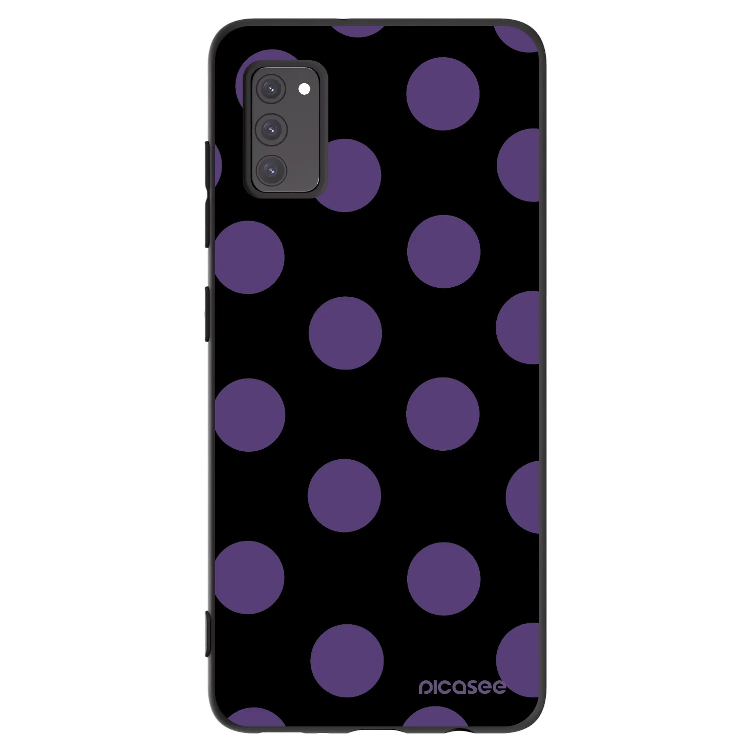 Picasee husă neagră din silicon pentru Samsung Galaxy A41 A415F - Big flickers