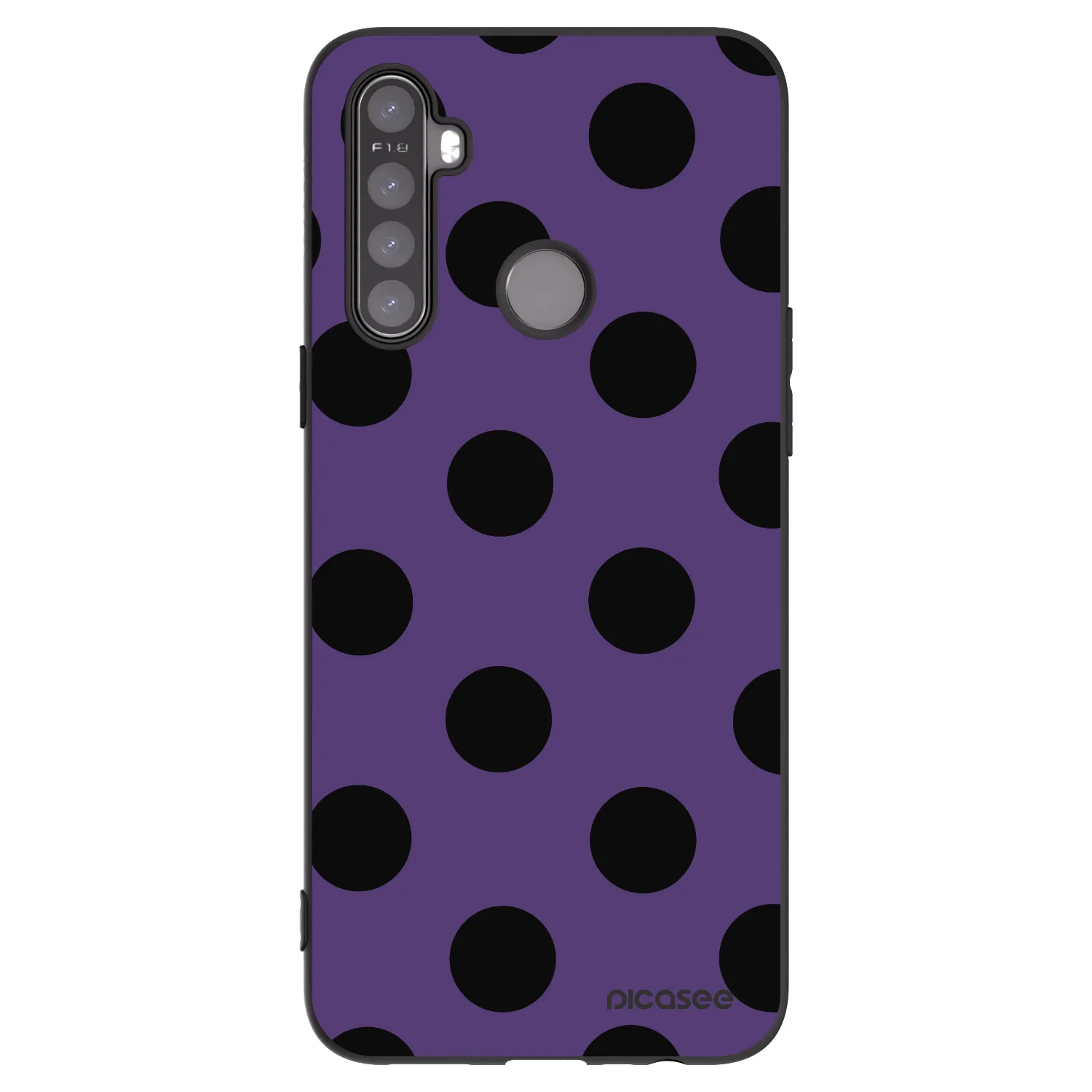 Picasee husă neagră din silicon pentru Realme 6i - Big flickers 2