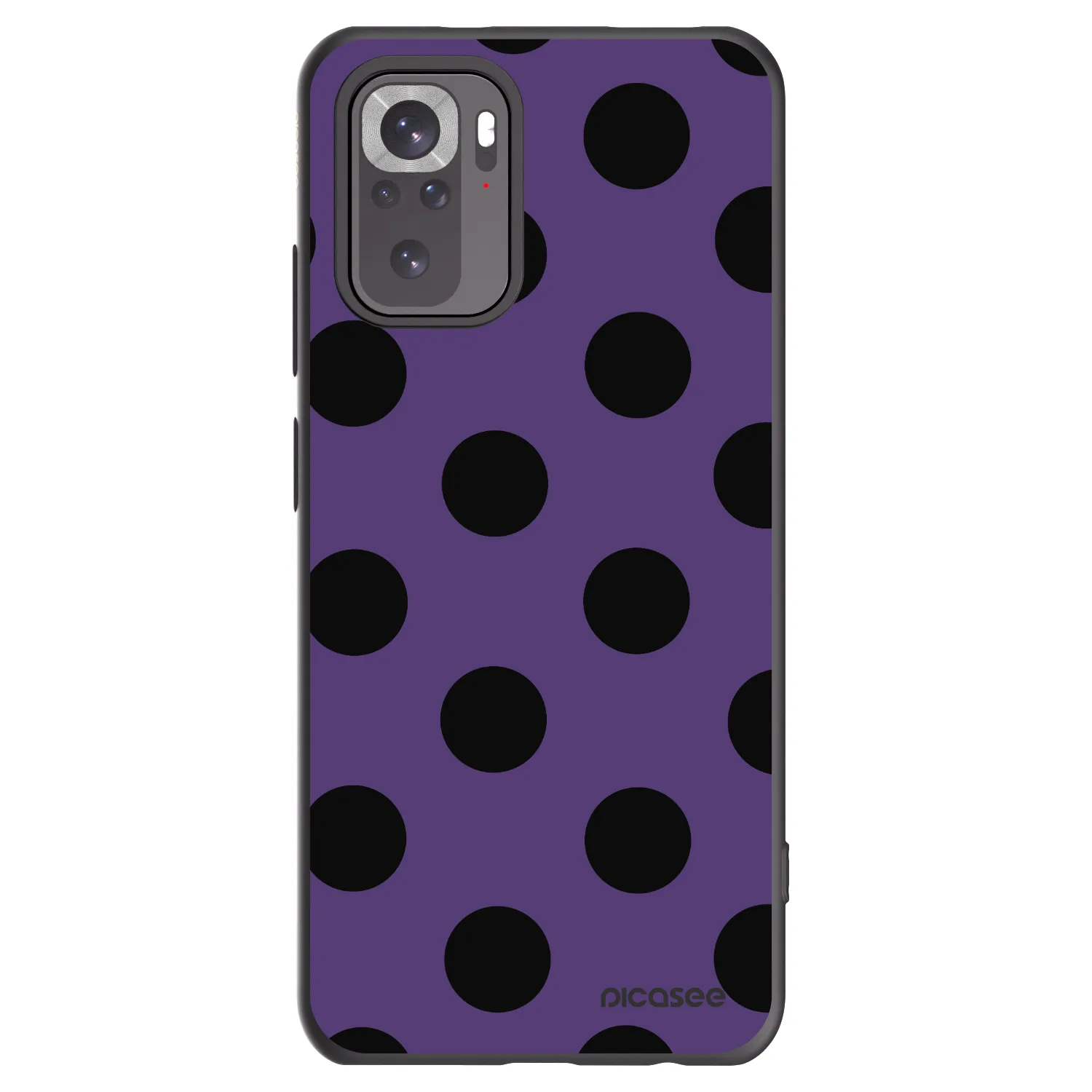 Picasee husă neagră din silicon pentru Xiaomi Redmi Note 10 - Big flickers 2