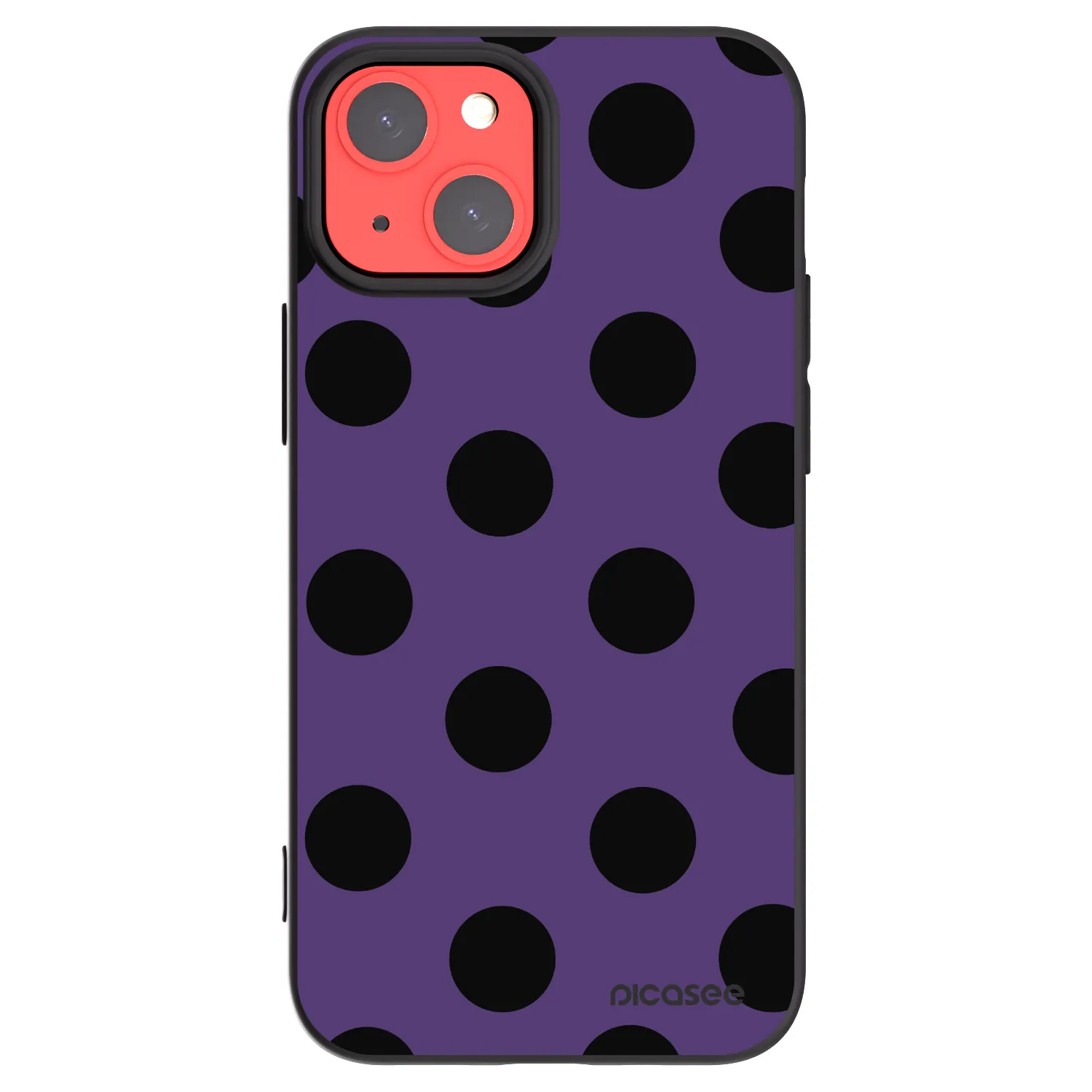 Picasee husă neagră din silicon pentru Apple iPhone 13 mini - Big flickers 2
