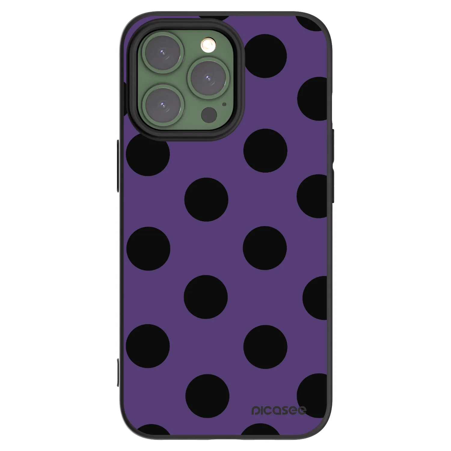 Picasee husă neagră din silicon pentru Apple iPhone 13 Pro - Big flickers 2