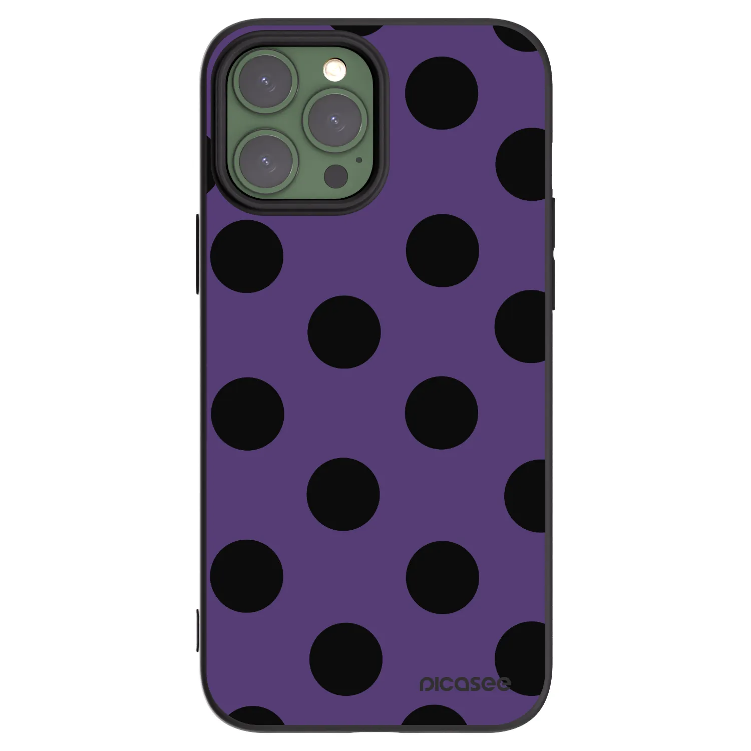 Picasee husă neagră din silicon pentru Apple iPhone 13 Pro Max - Big flickers 2