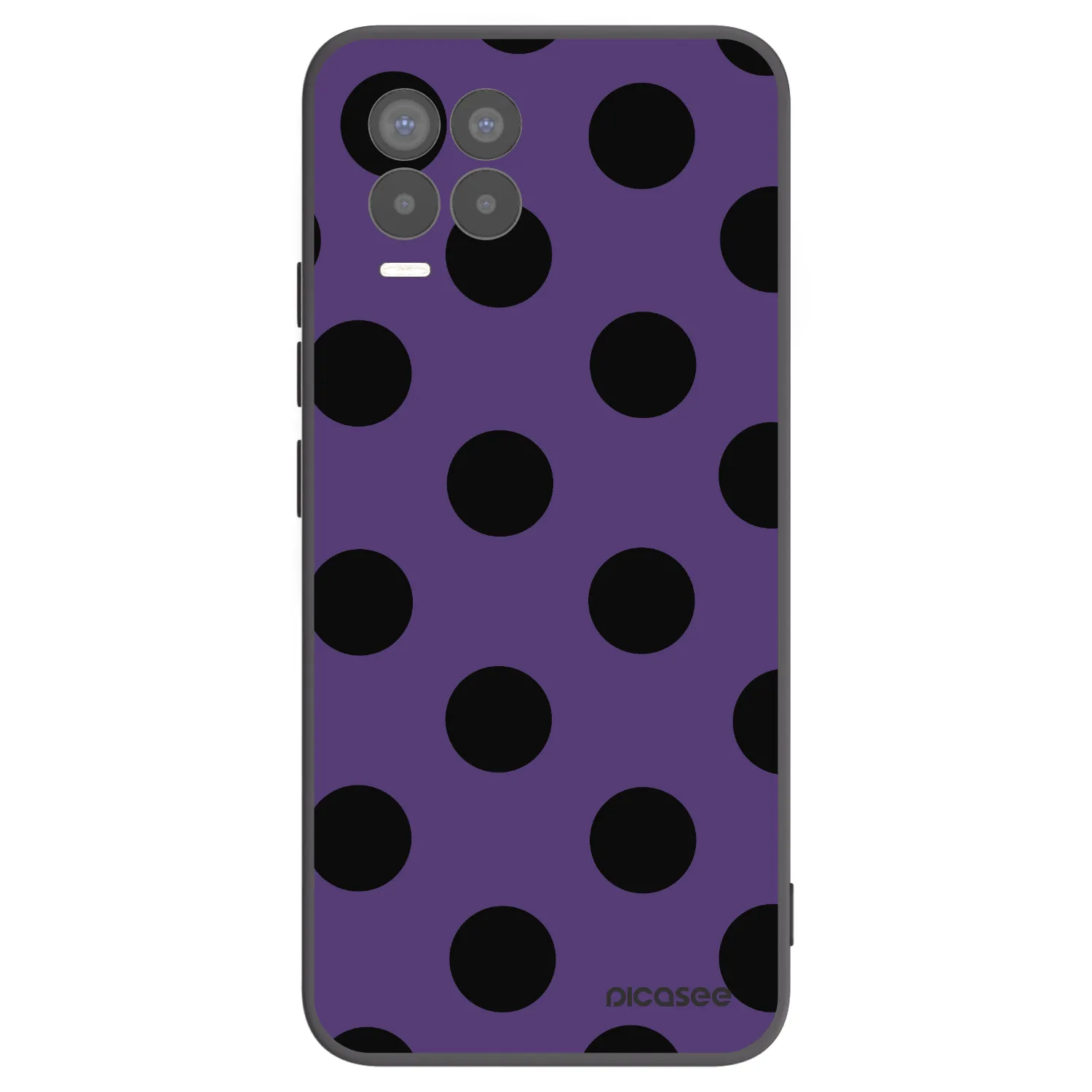 Picasee husă neagră din silicon pentru Realme 8 4G - Big flickers 2