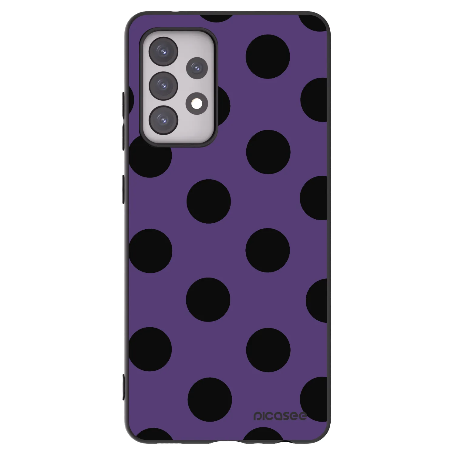 Picasee husă neagră din silicon pentru Samsung Galaxy A52s 5G A528B - Big flickers 2