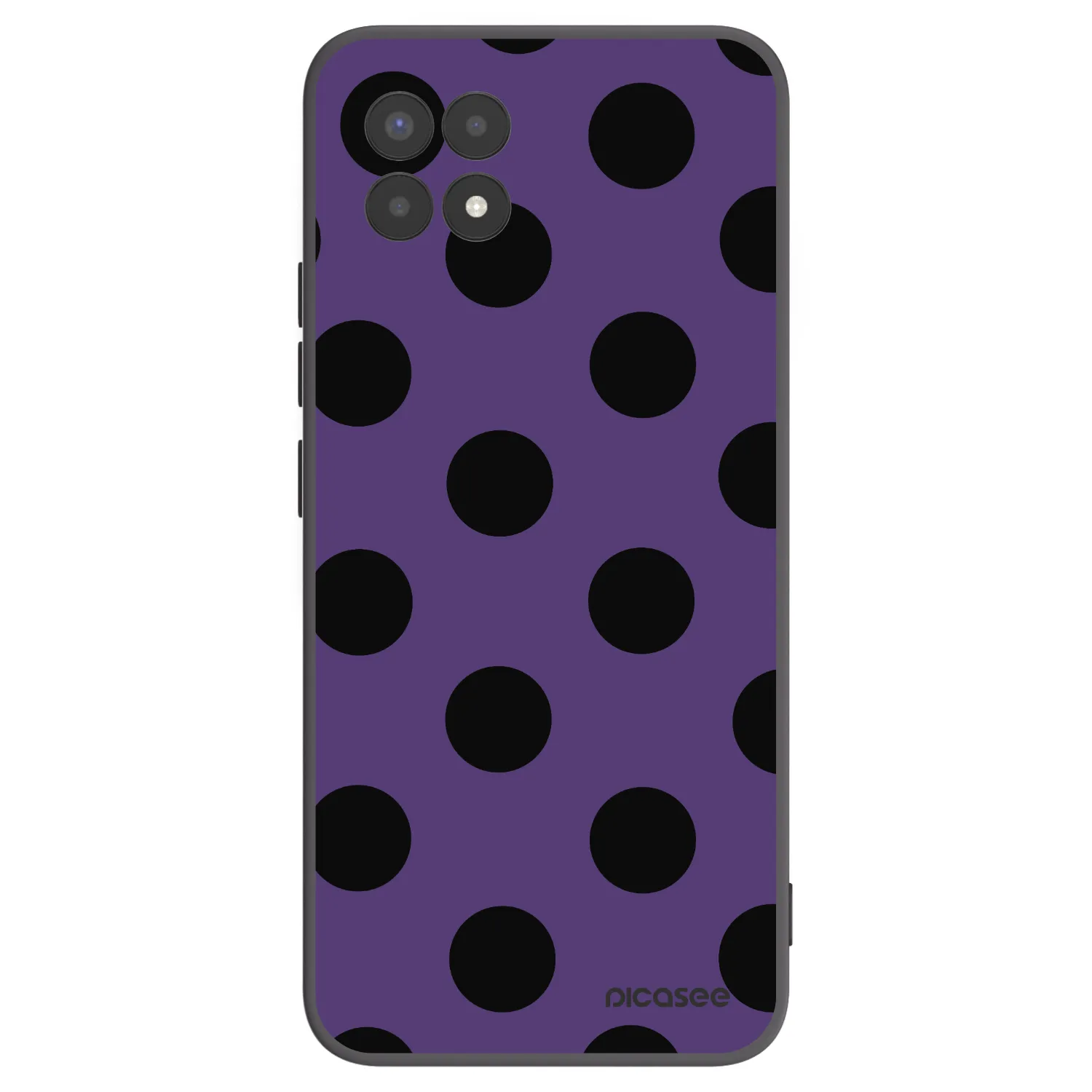 Picasee husă neagră din silicon pentru Realme 8i - Big flickers 2