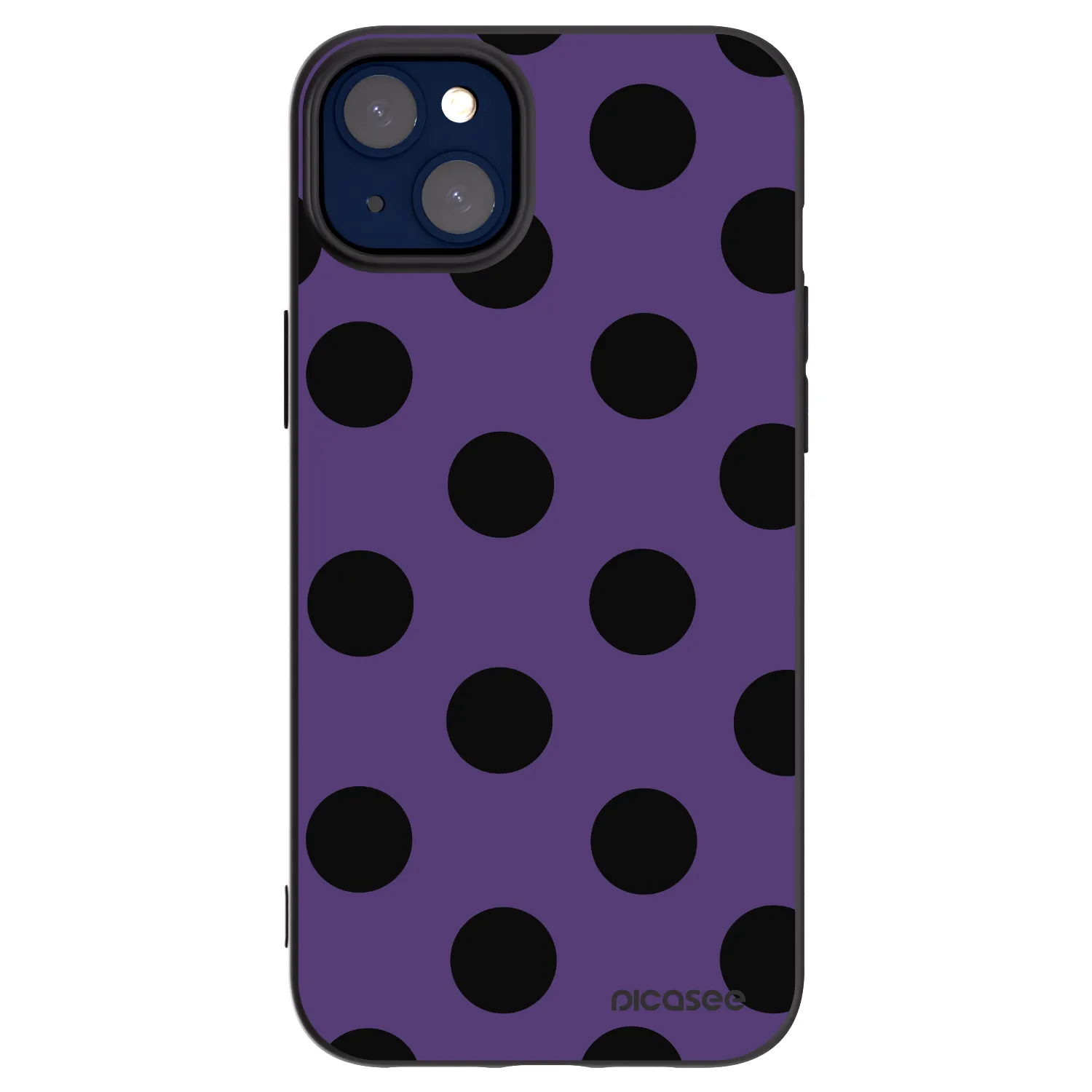 Picasee husă neagră din silicon pentru Apple iPhone 14 Plus - Big flickers 2