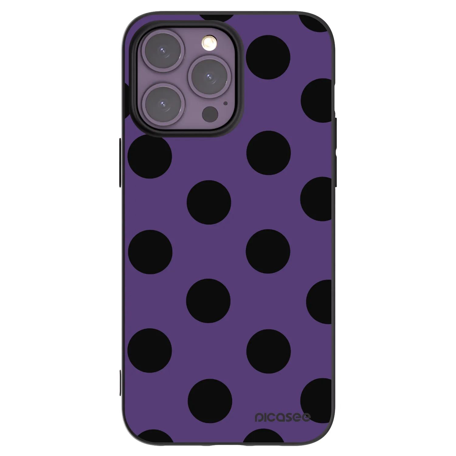 Picasee husă neagră din silicon pentru Apple iPhone 14 Pro Max - Big flickers 2