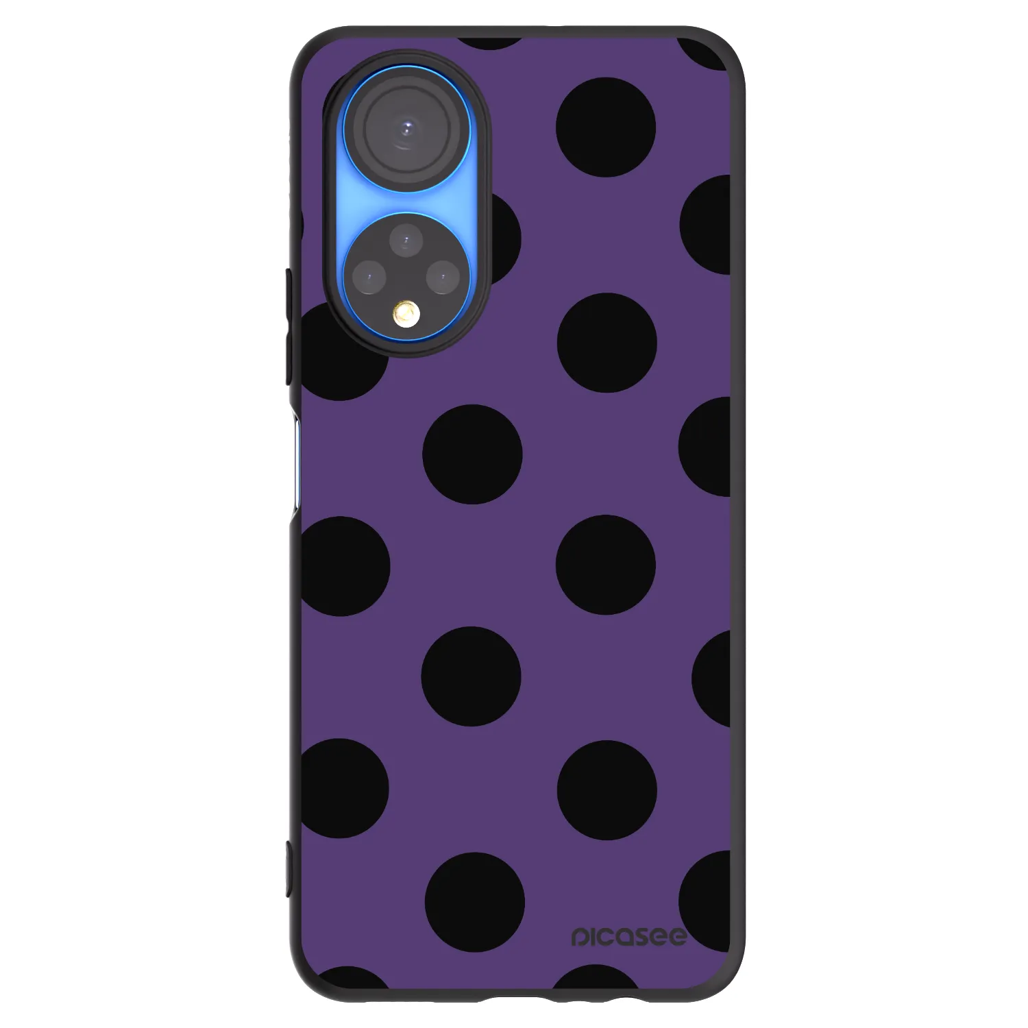 Picasee husă neagră din silicon pentru Honor X7 - Big flickers 2