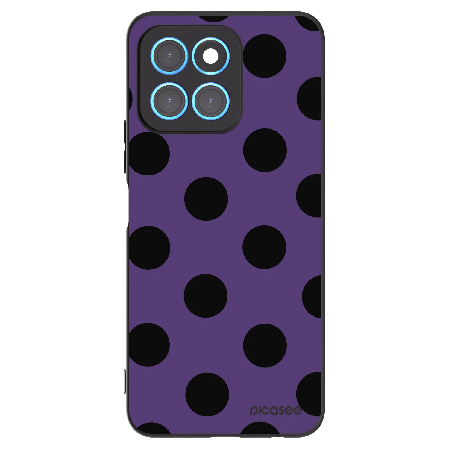 Picasee husă neagră din silicon pentru Honor X8 5G - Big flickers 2