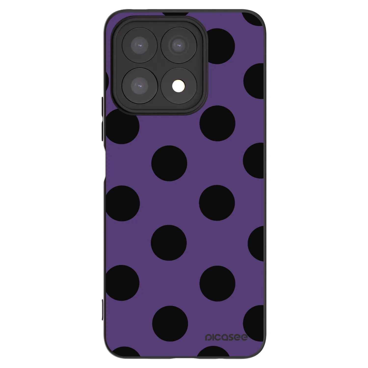 Picasee husă neagră din silicon pentru Honor X8a - Big flickers 2