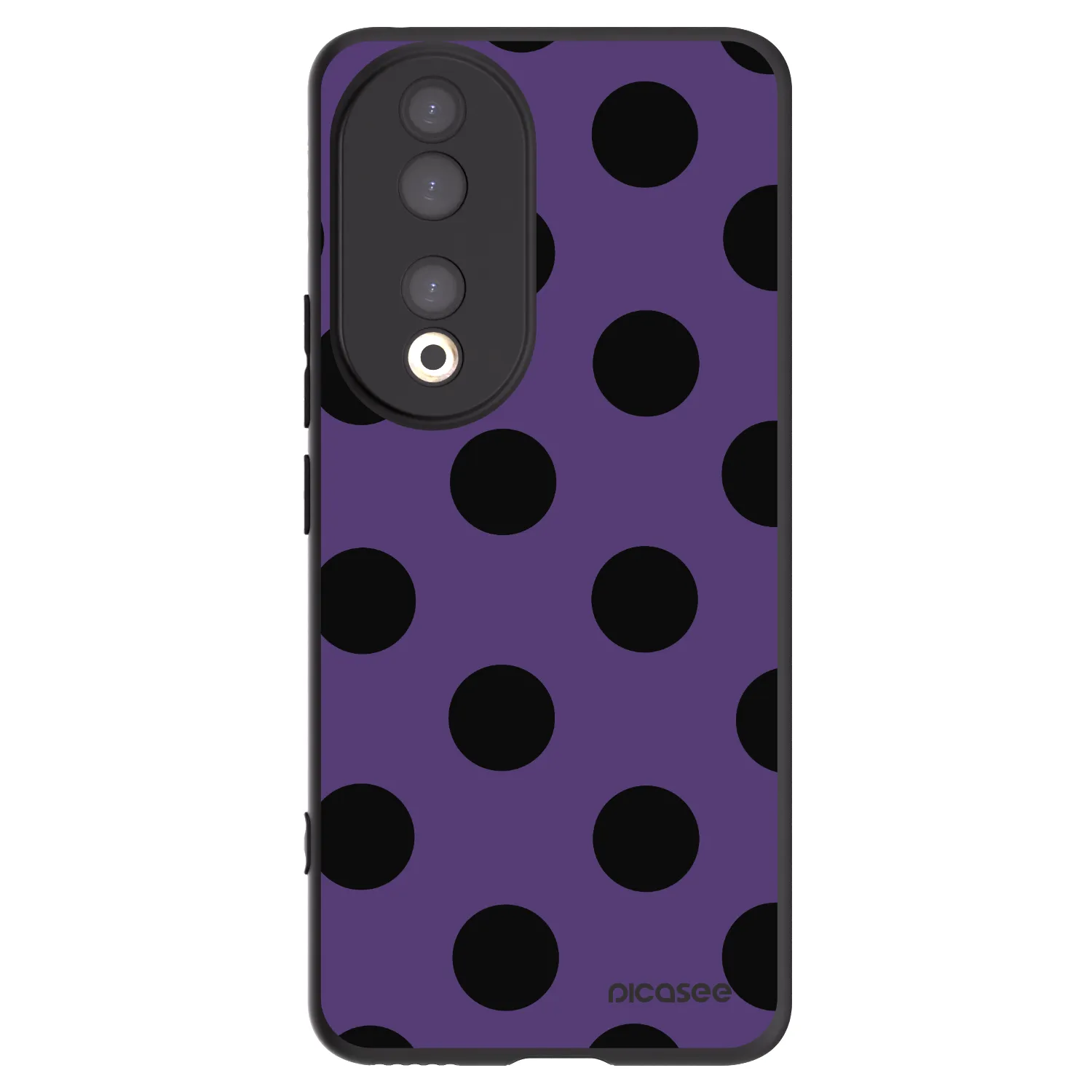 Picasee husă neagră din silicon pentru Honor 90 5G - Big flickers 2