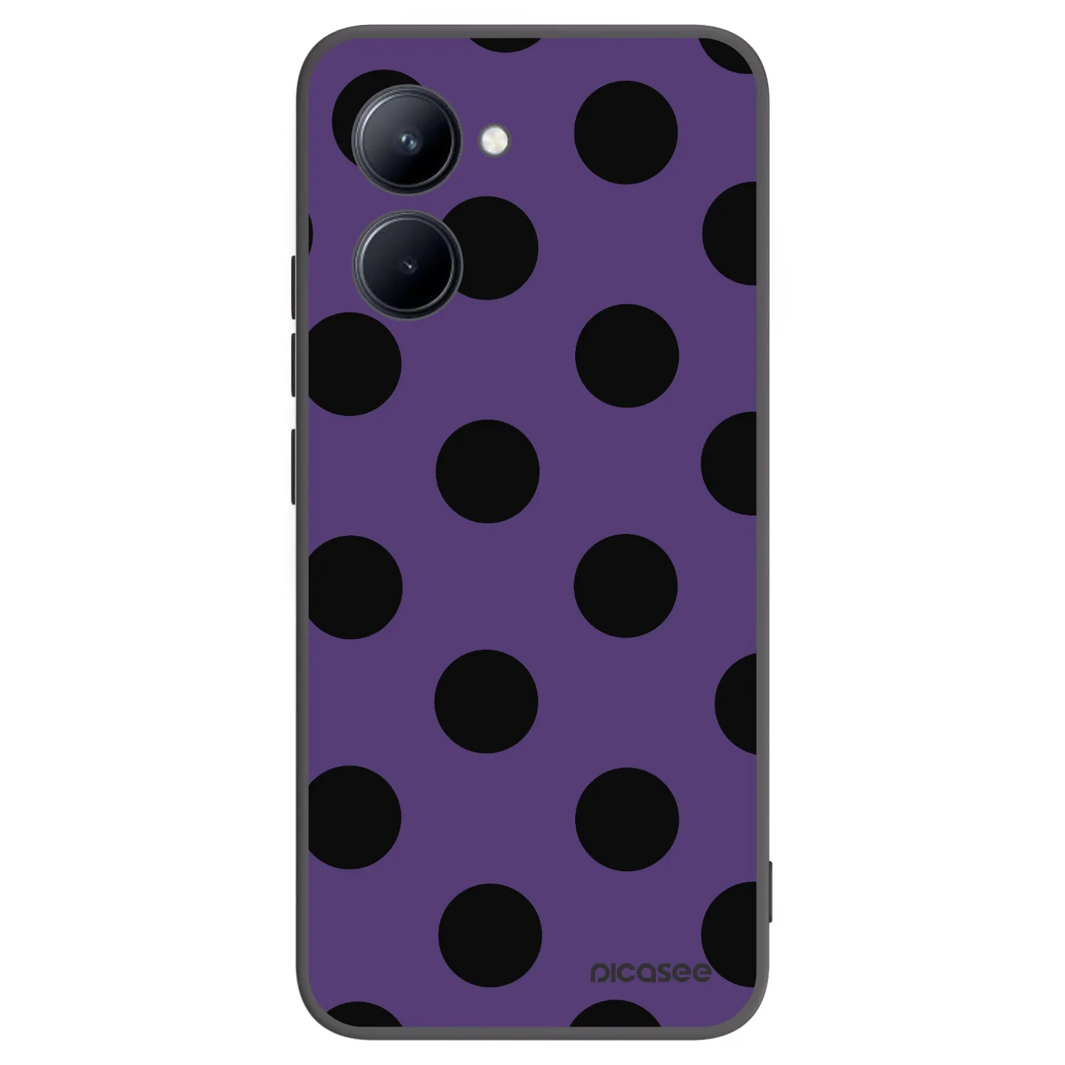 Picasee husă neagră din silicon pentru Realme C33 (2023) - Big flickers 2