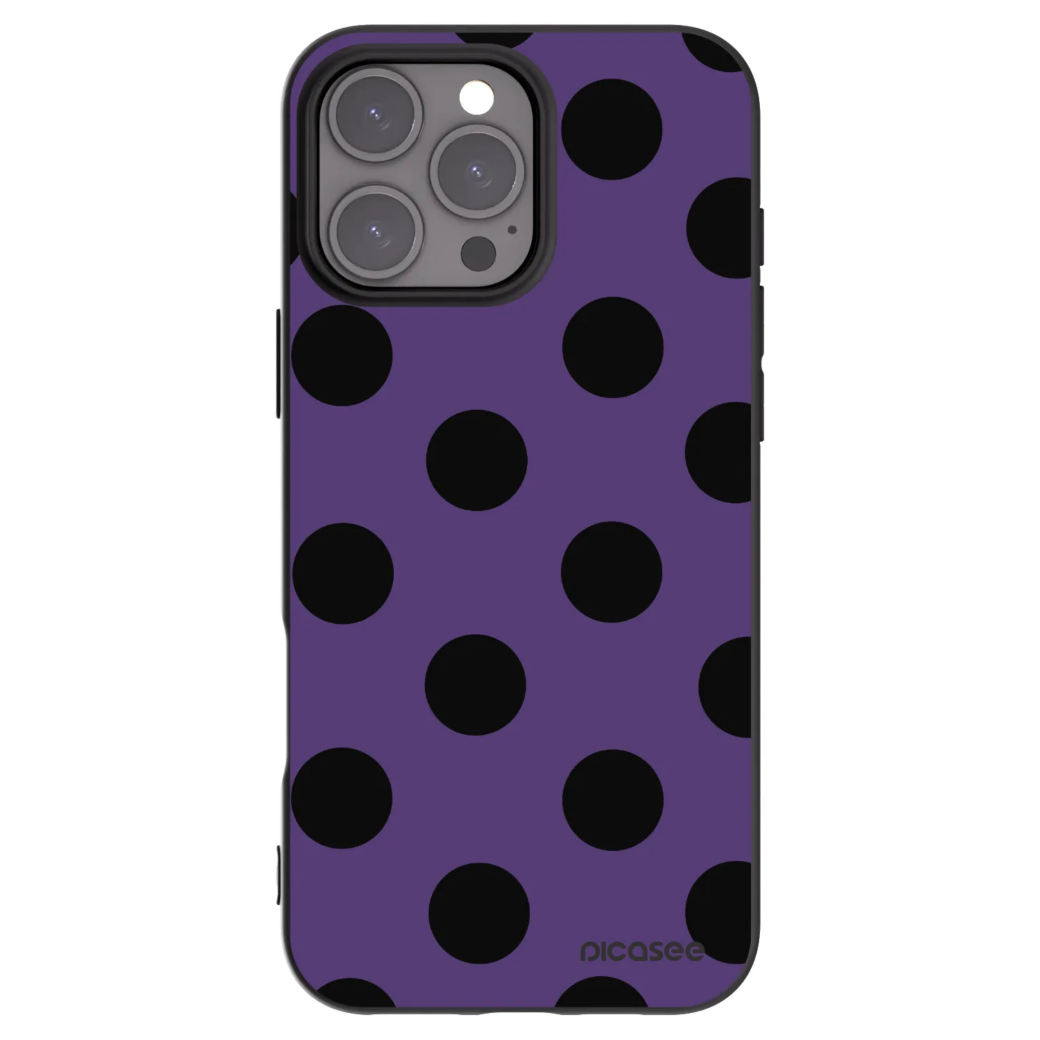 Picasee husă neagră din silicon pentru Apple iPhone 16 Pro Max - Big flickers 2
