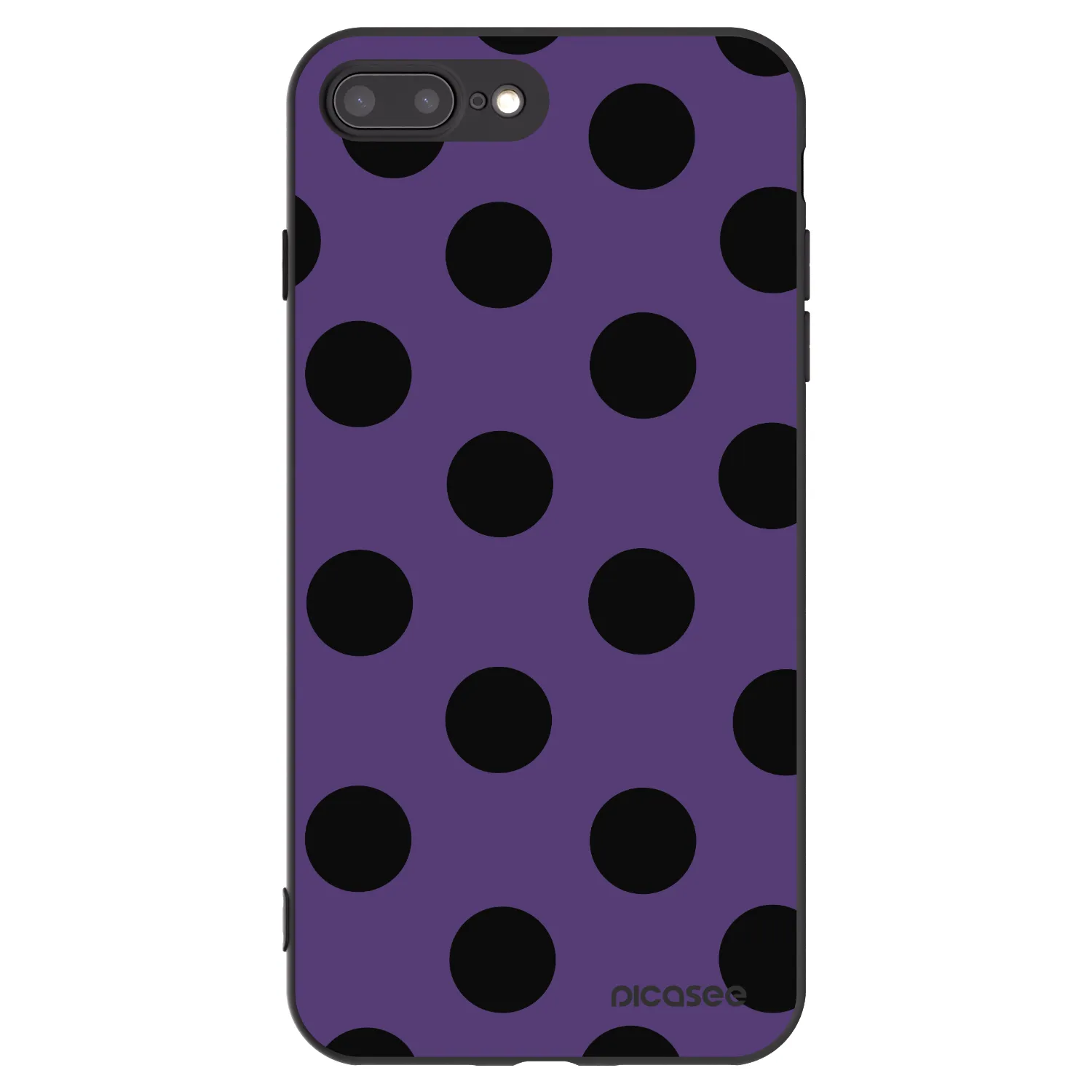 Picasee husă neagră din silicon pentru Apple iPhone 7 Plus - Big flickers 2
