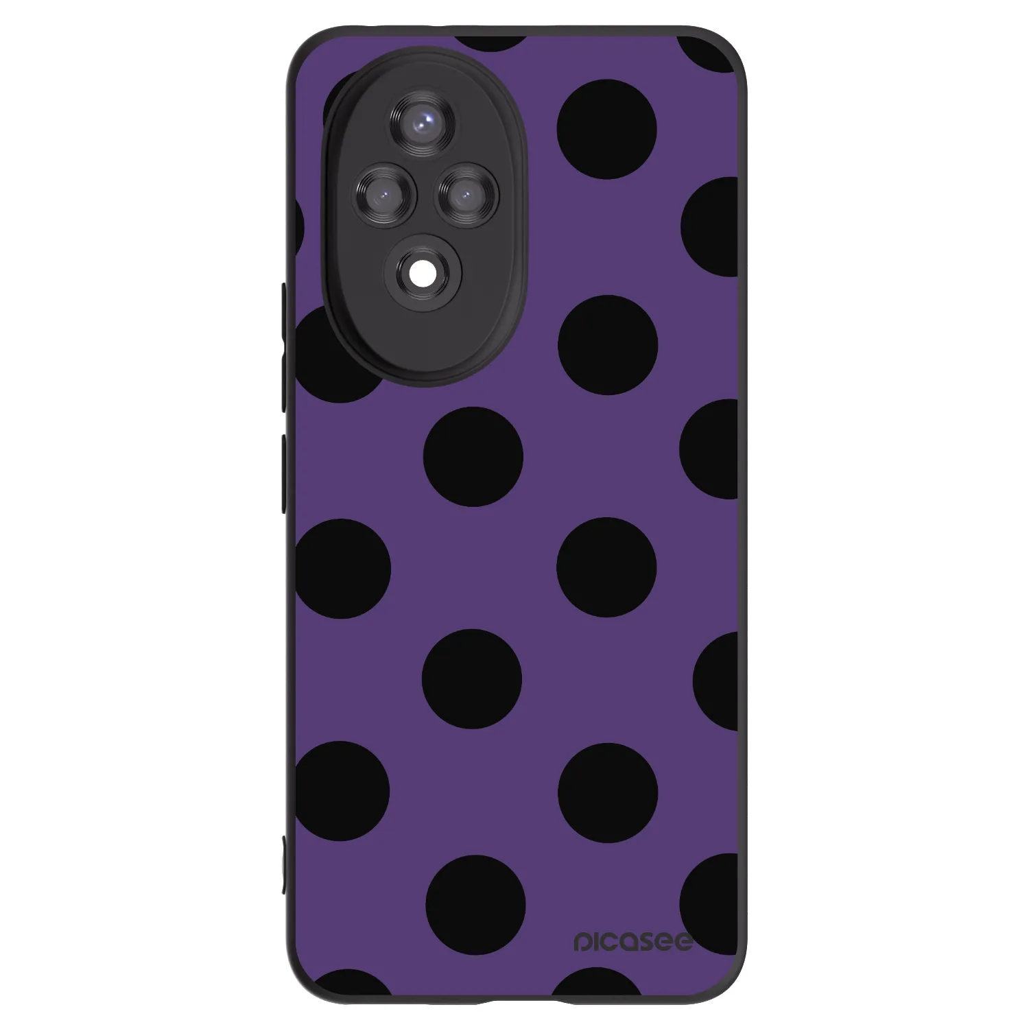 Picasee husă neagră din silicon pentru Honor 200 Pro 5G - Big flickers 2