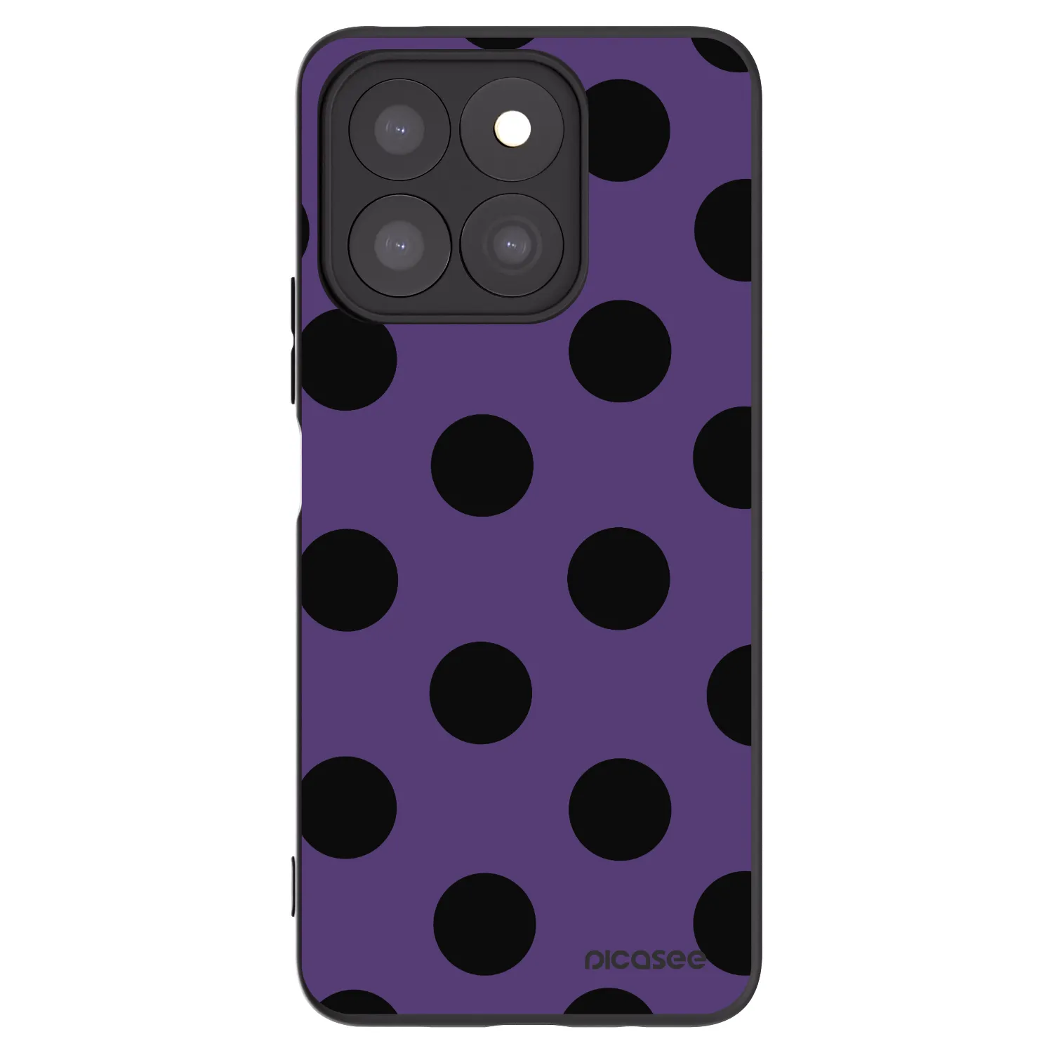 Picasee husă neagră din silicon pentru Honor X8c - Big flickers 2