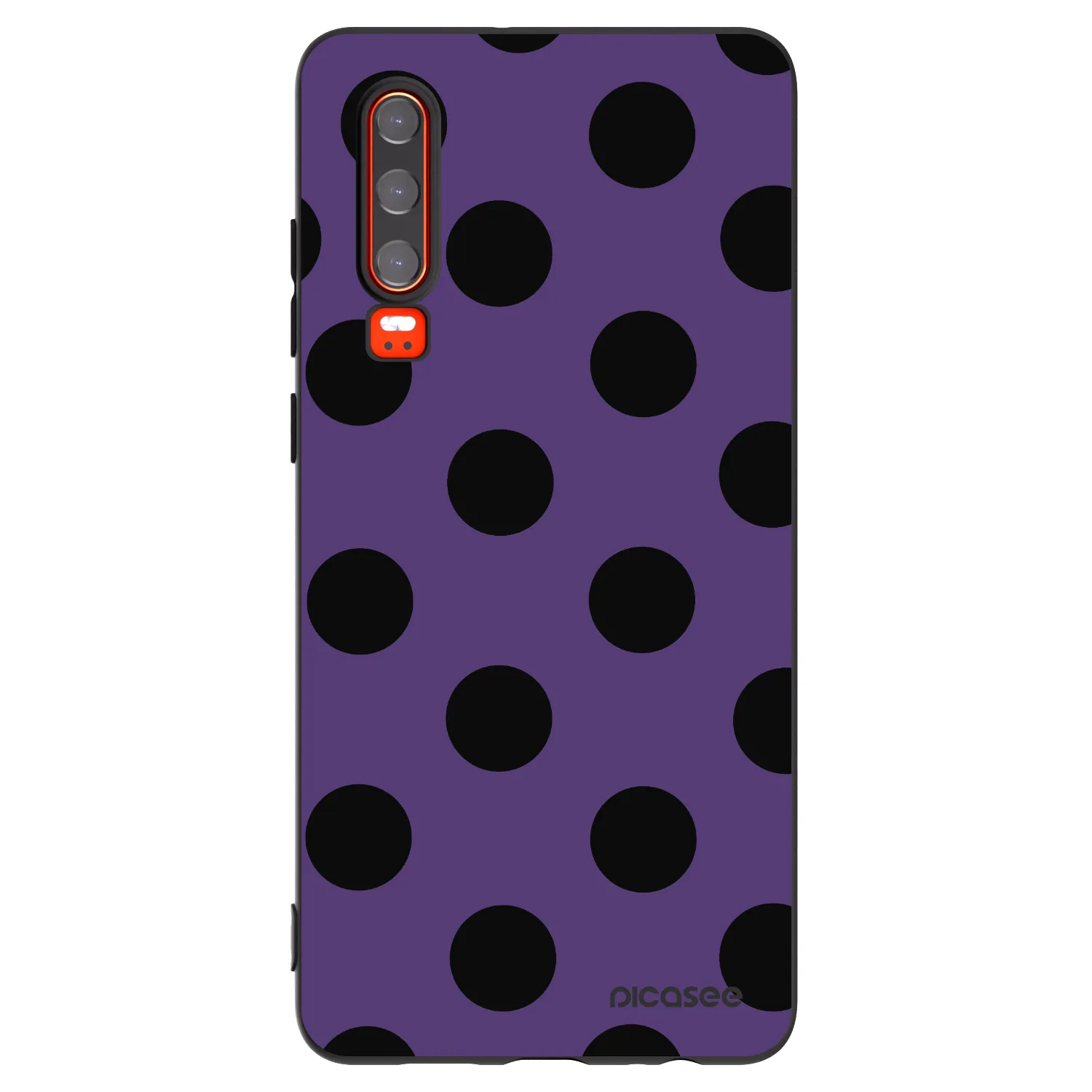 Picasee husă neagră din silicon pentru Huawei P30 - Big flickers 2