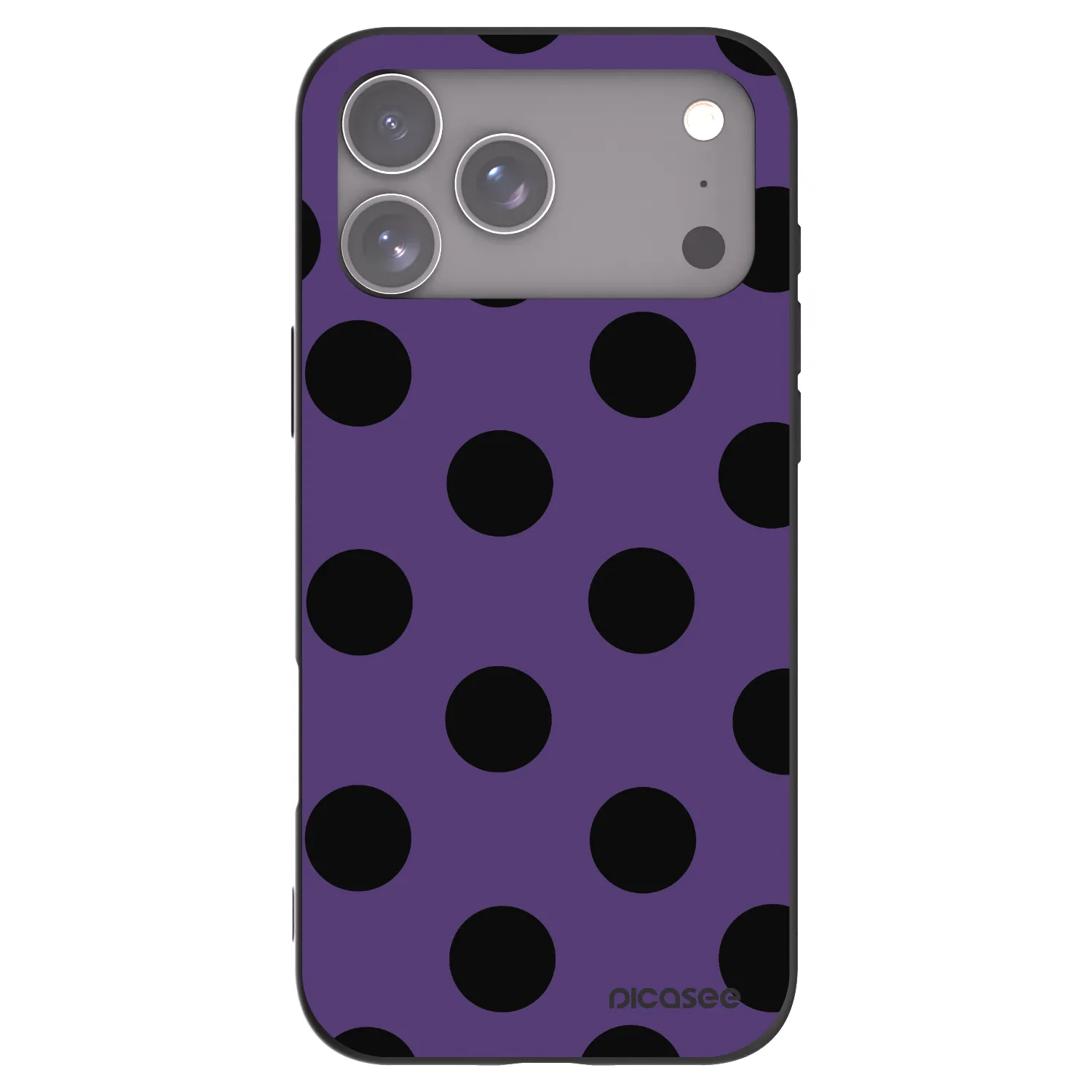 Picasee husă neagră din silicon pentru Apple iPhone 17 Pro Max - Big flickers 2