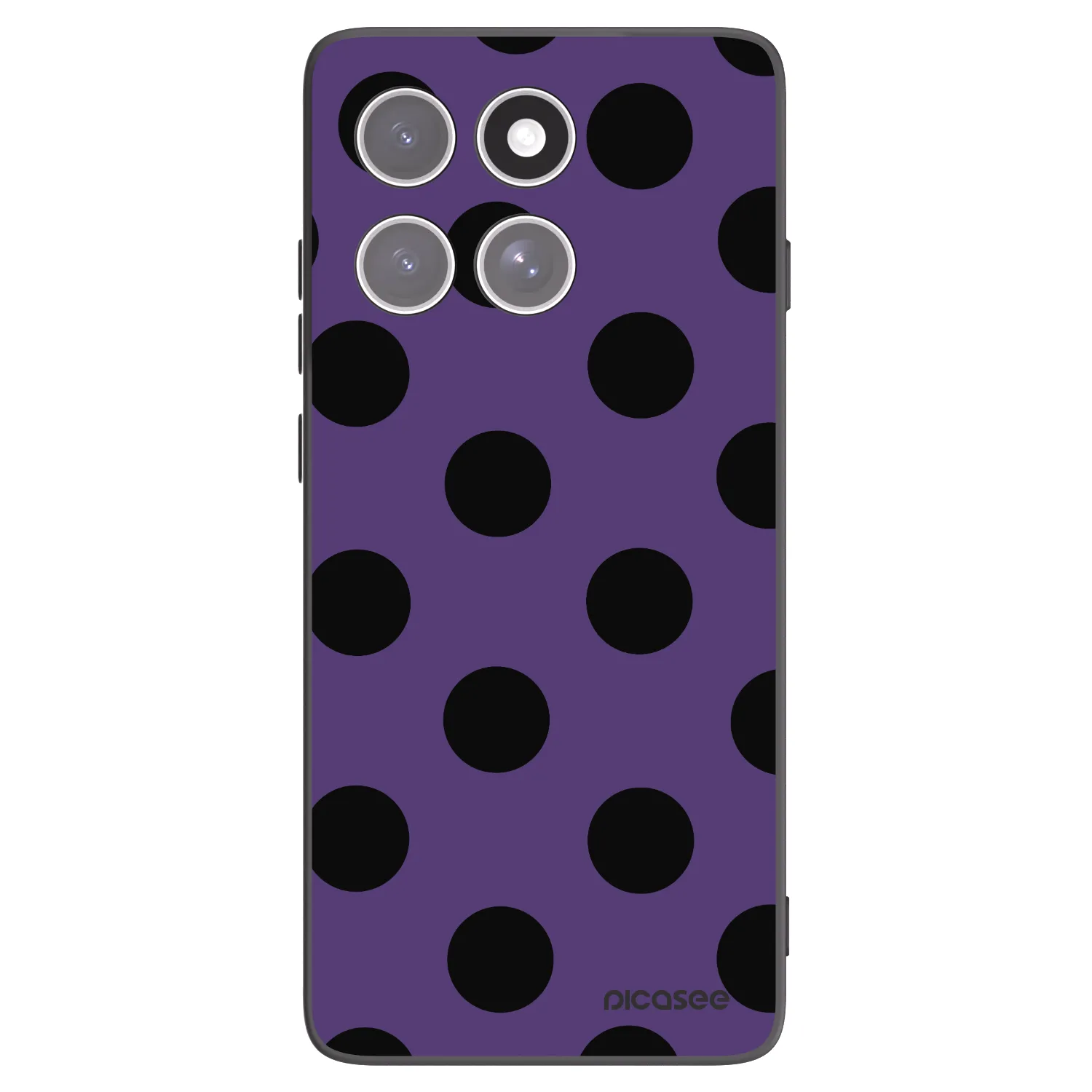 Picasee husă neagră din silicon pentru Motorola Edge 60 Pro - Big flickers 2