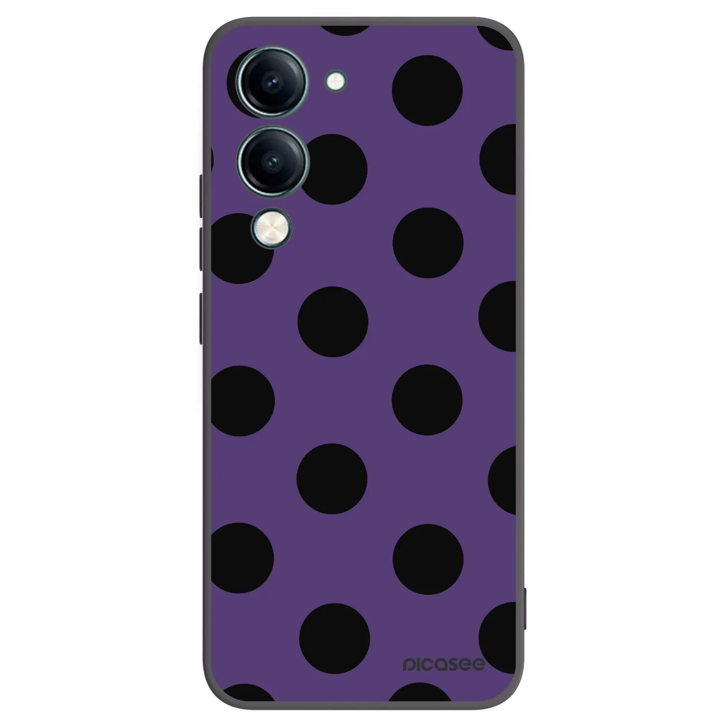 Picasee husă neagră din silicon pentru Vivo Y29s 5G - Big flickers 2