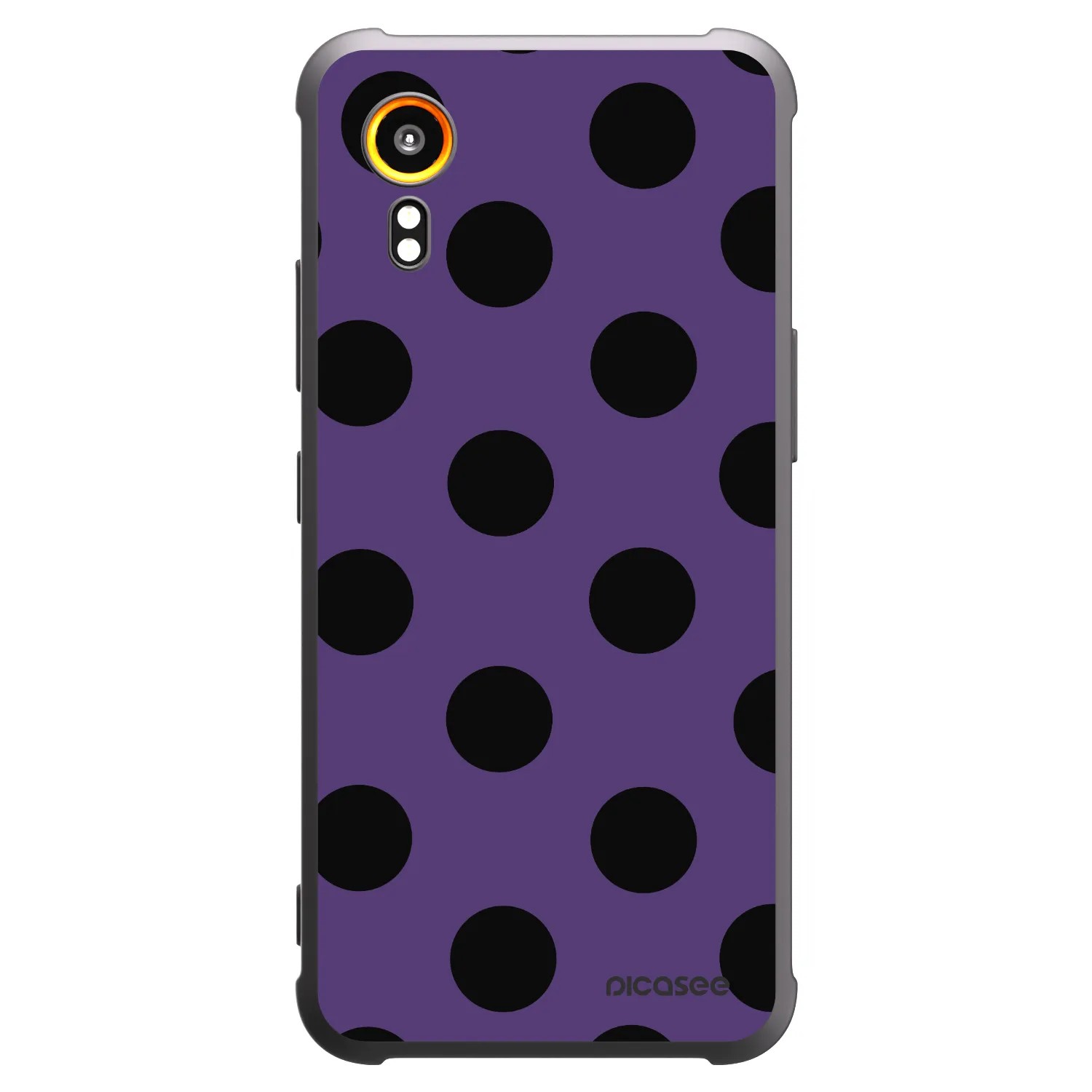 Picasee husă neagră din silicon pentru Samsung Galaxy XCover 7 - Big flickers 2