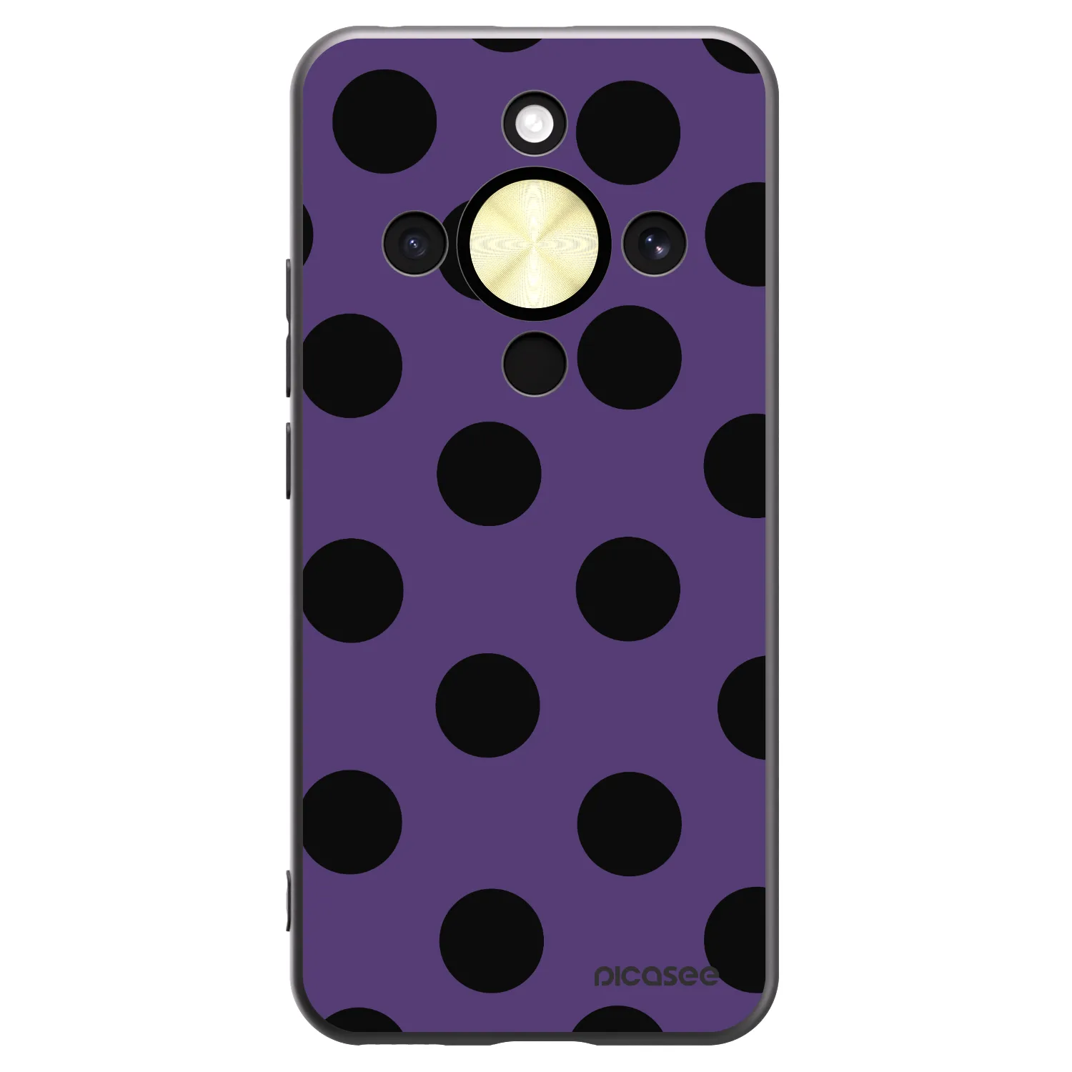 Picasee husă neagră din silicon pentru Honor Magic8 Lite 5G - Big flickers 2