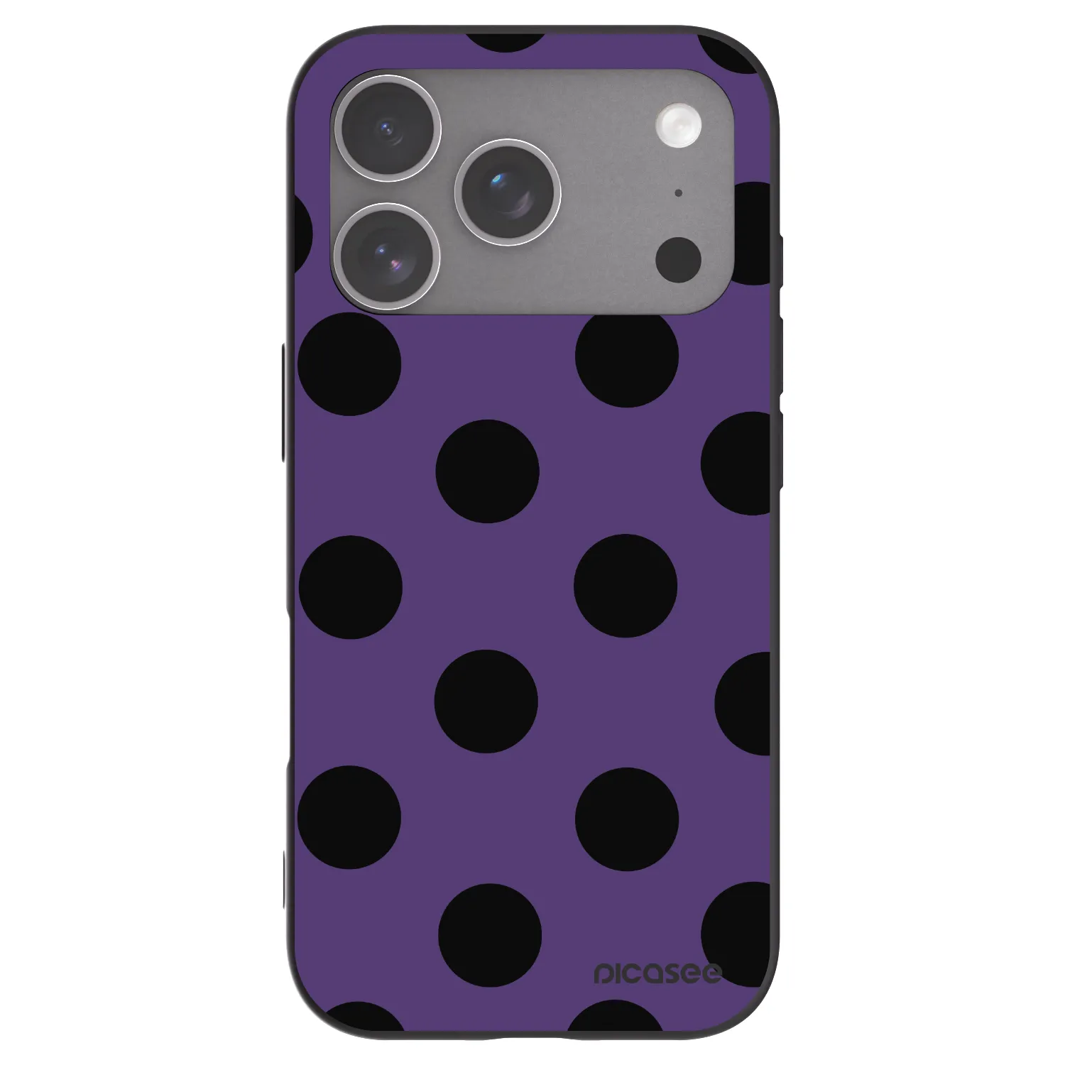 Picasee husă neagră din silicon pentru Apple iPhone 18 Pro - Big flickers 2