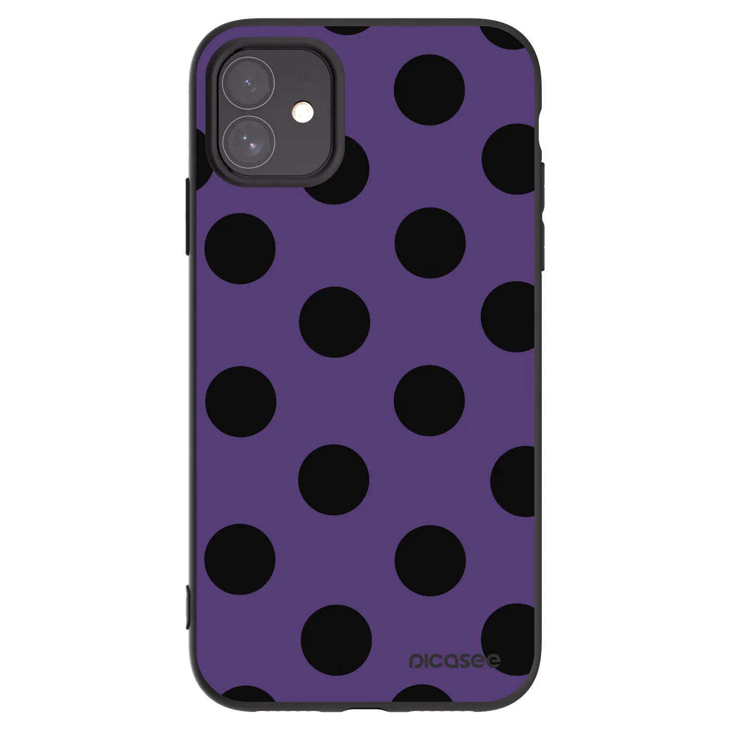 Picasee husă neagră din silicon pentru Apple iPhone 11 - Big flickers 2