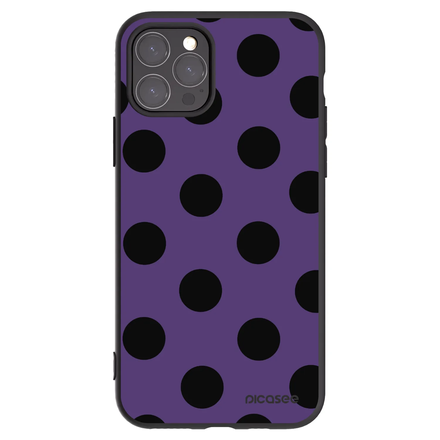 Picasee husă neagră din silicon pentru Apple iPhone 11 Pro - Big flickers 2