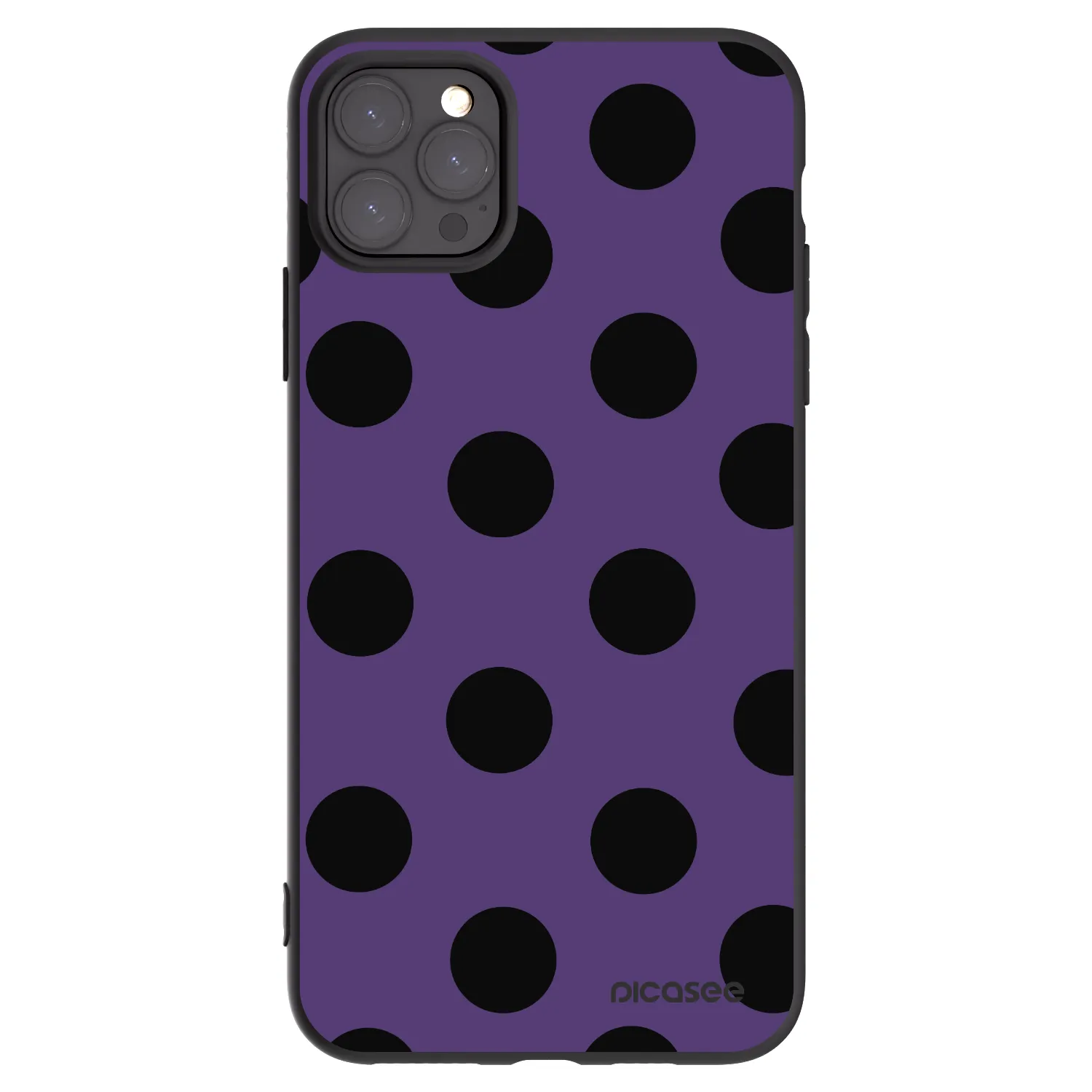 Picasee husă neagră din silicon pentru Apple iPhone 11 Pro Max - Big flickers 2