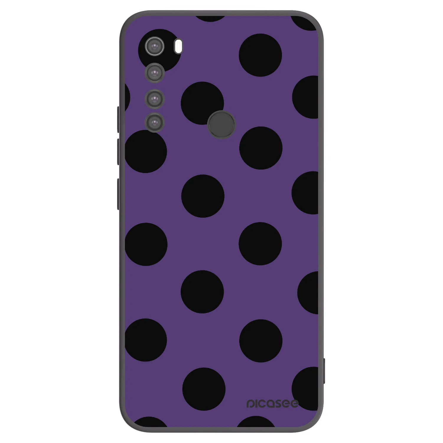 Picasee husă neagră din silicon pentru Xiaomi Redmi Note 8 - Big flickers 2