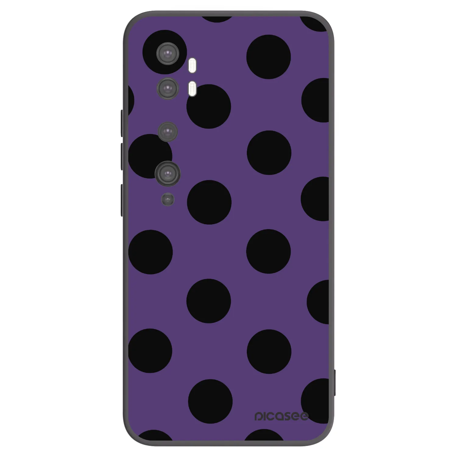 Picasee husă neagră din silicon pentru Xiaomi Mi Note 10 (Pro) - Big flickers 2