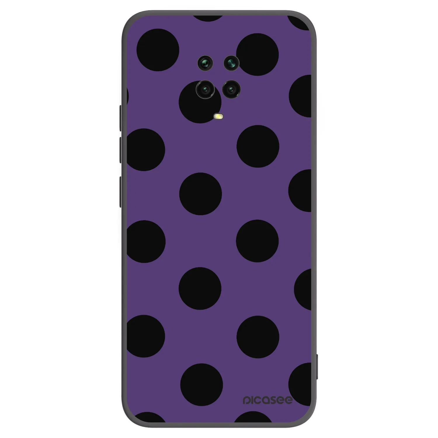 Picasee husă neagră din silicon pentru Xiaomi Redmi Note 9S - Big flickers 2