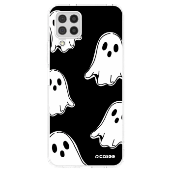 Picasee husă transparentă din silicon pentru Samsung Galaxy A22 A225F 4G - Black ghosts